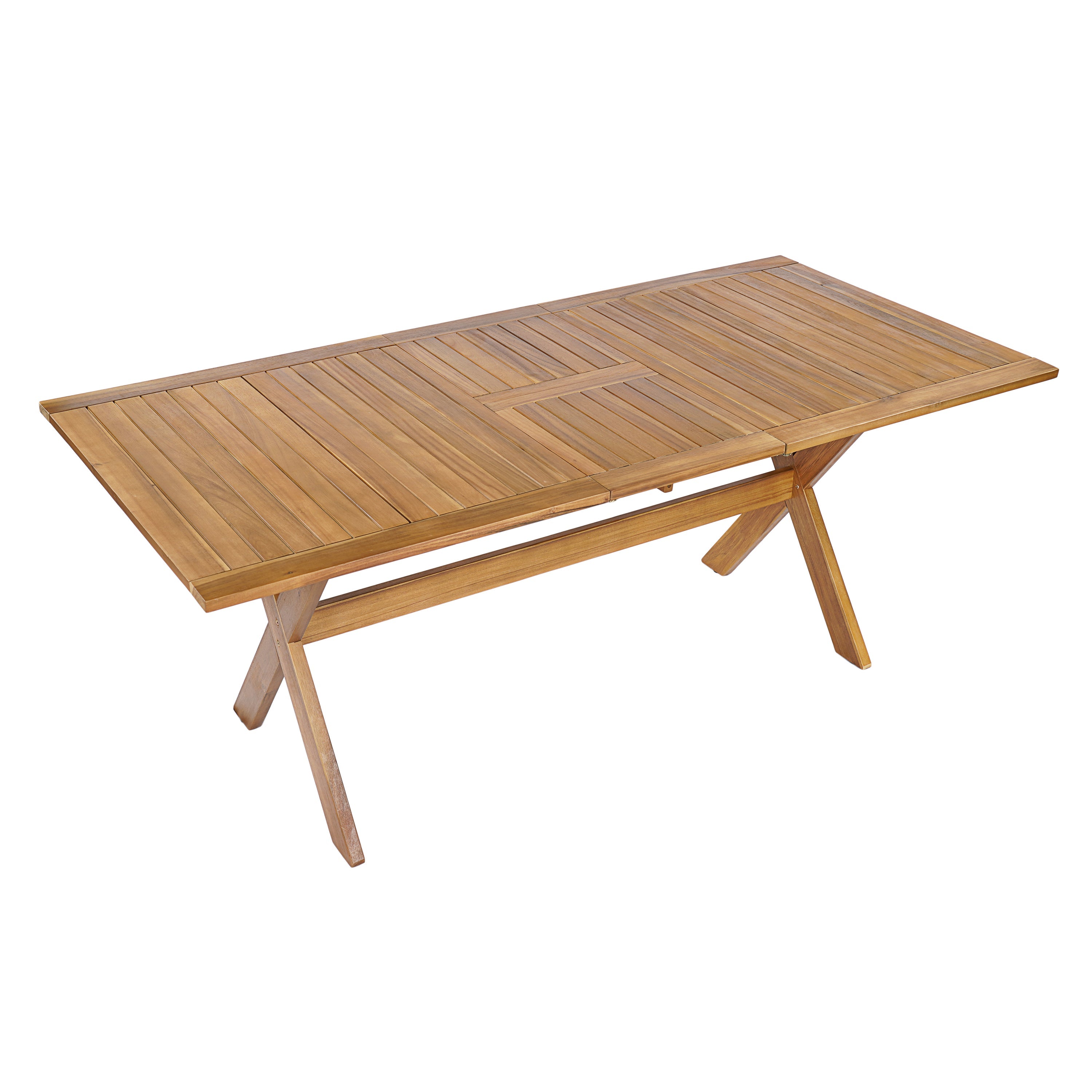 7-Piece Acacia Wood Outdoor Dining Set with Cushions