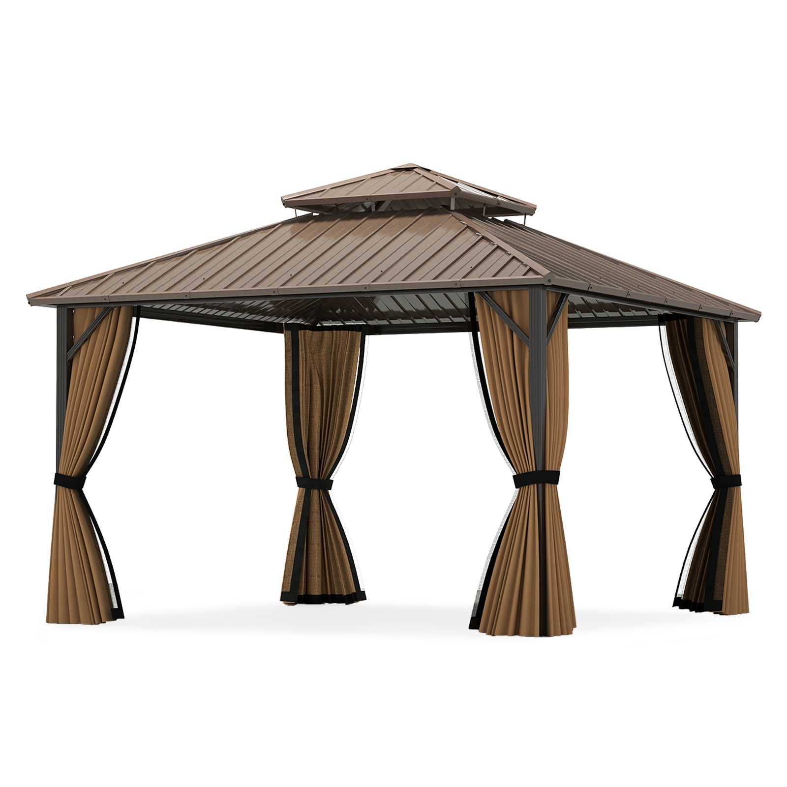 Double-Roof Galvanized Metal Gazebo