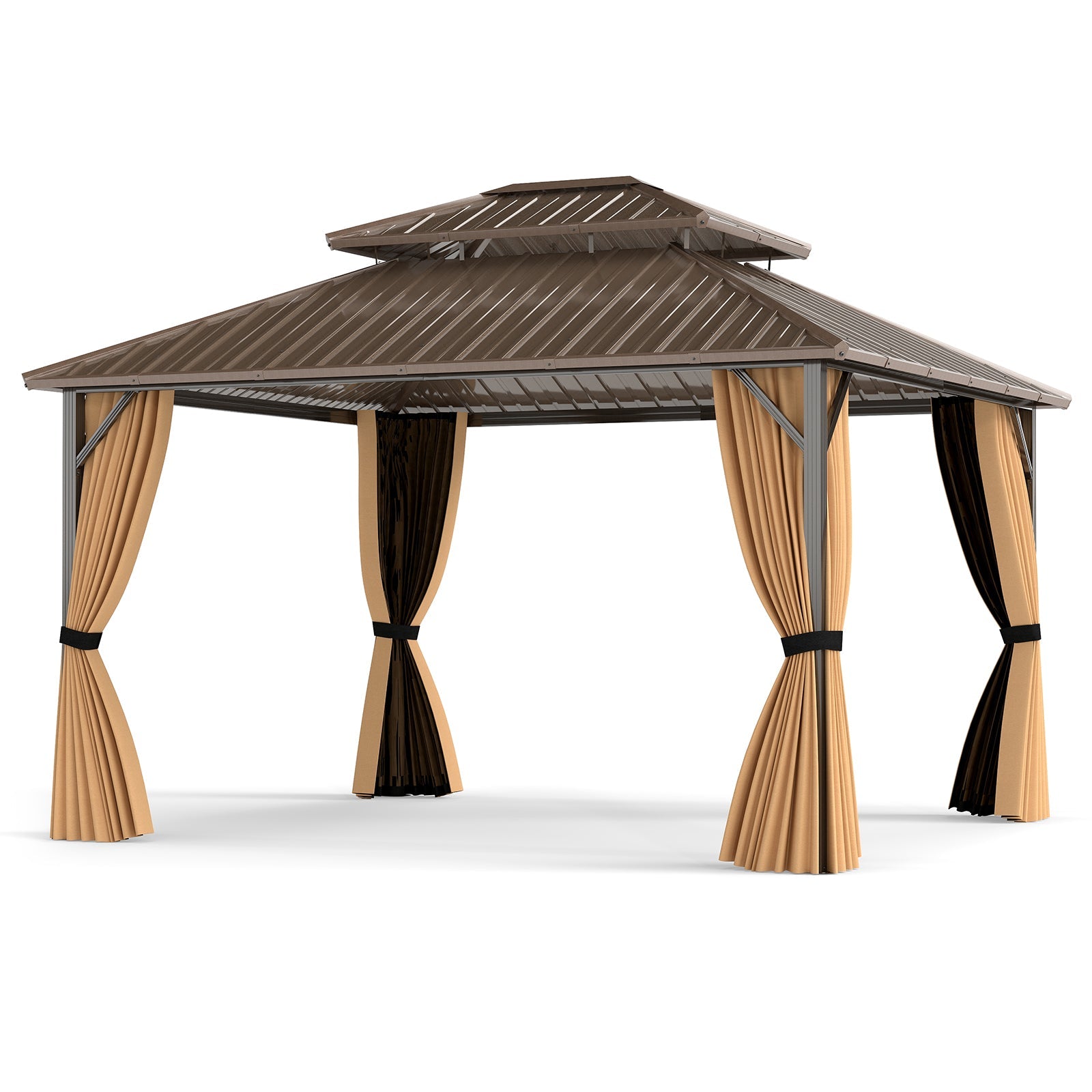 Double-Roof Galvanized Metal Gazebo