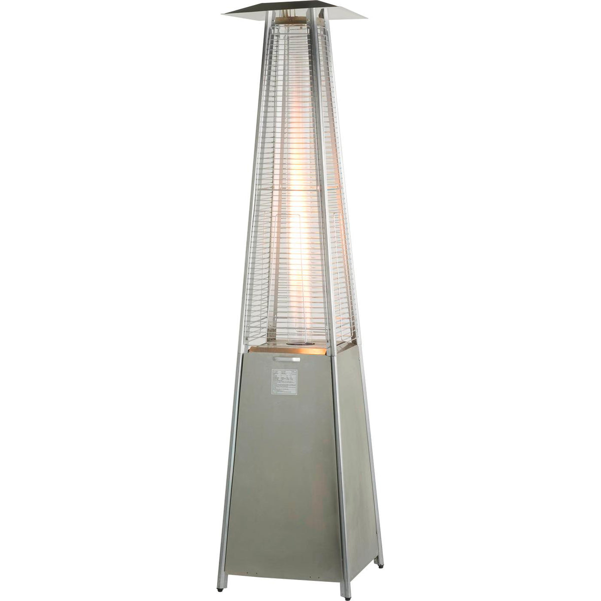 89" Tower Flame Propane Patio Heater - Stainless Steel (41,000 BTU)