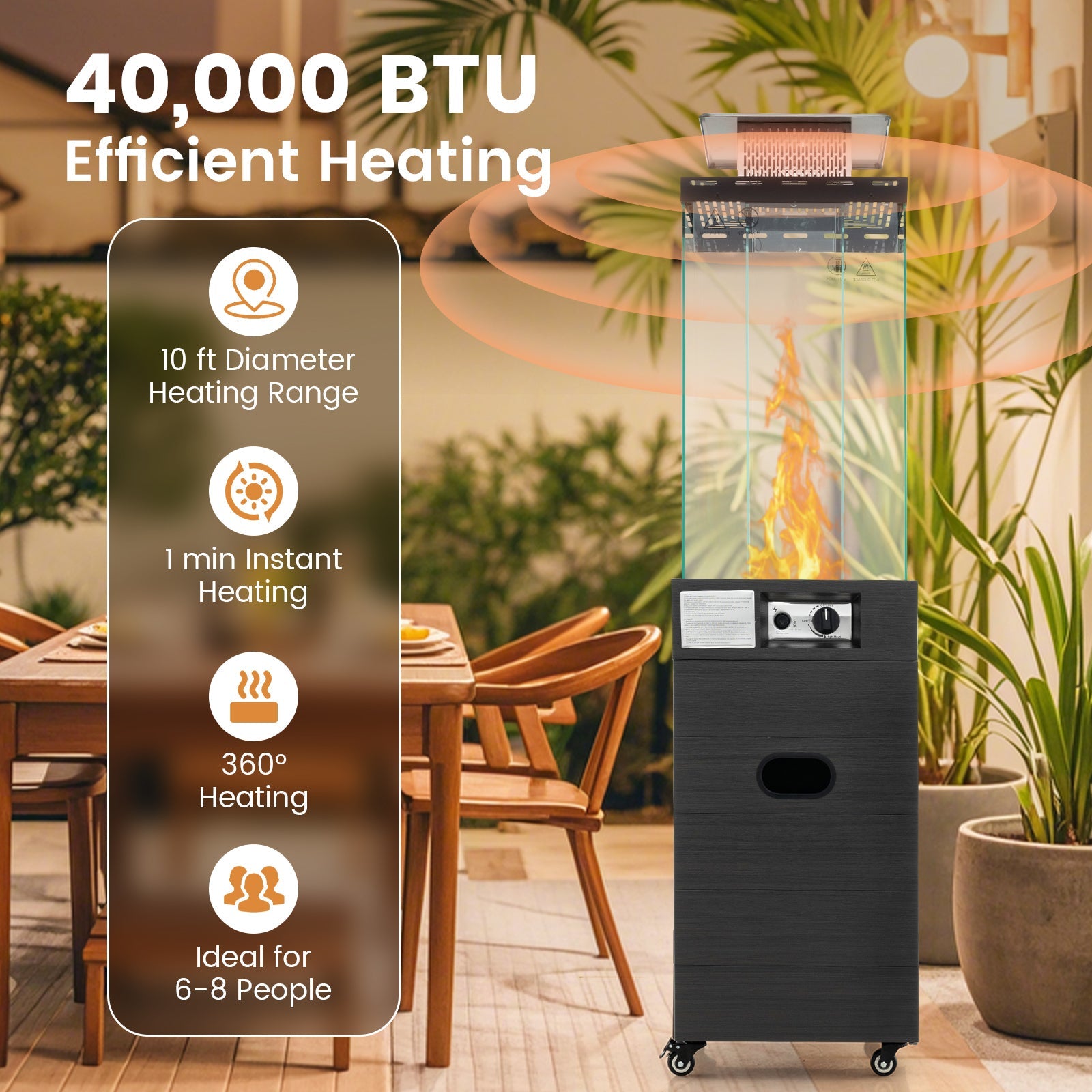 DirectDeals 40,000 BTU Propane Patio Heater