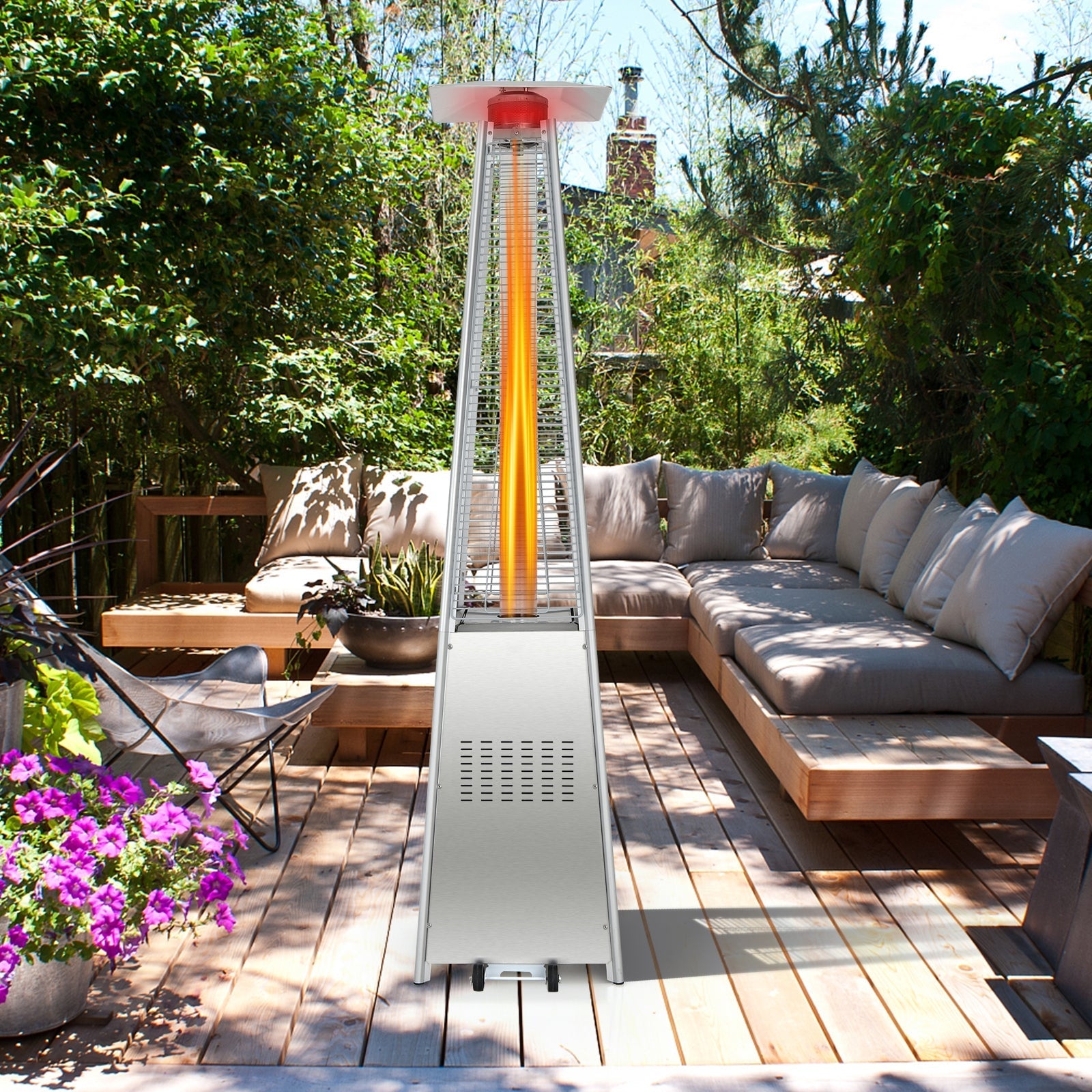 DirectDeals 42,000 BTU Pyramid Patio Heater