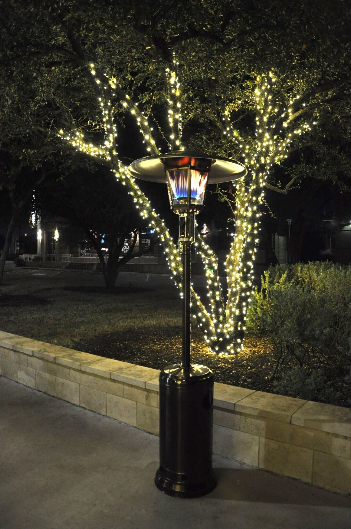 96" Real Flame Propane Patio Heater - Antique Bronze Finish (40,000 BTU)
