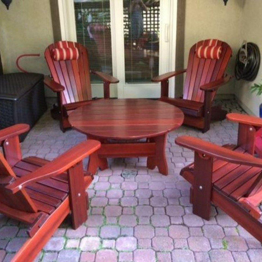 Wooden 42" Round Coffee Table