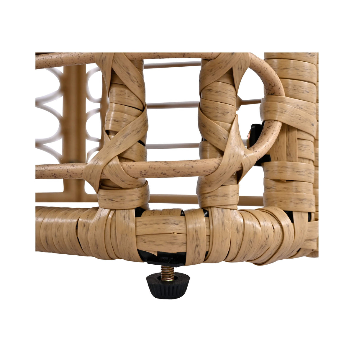 7-Piece Outdoor All-Weather Rattan Patio Sofa Set with Cushions