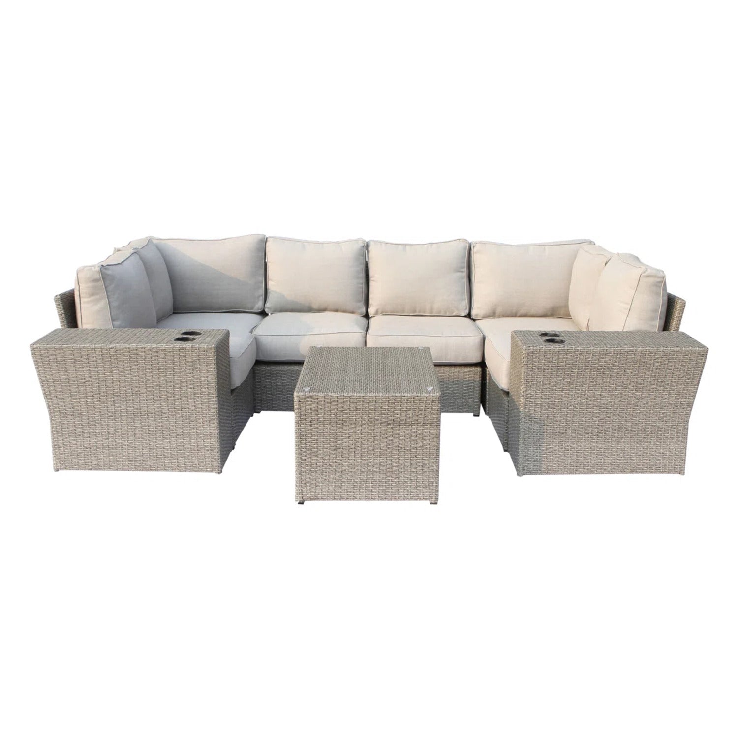 4-Person All-Weather Wicker Seating Set