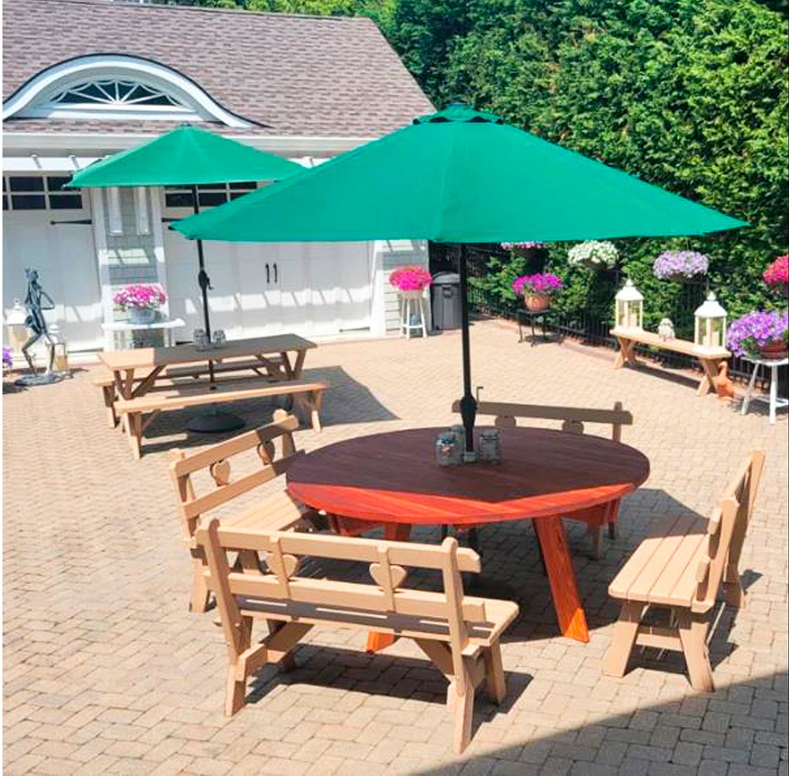 Best Redwood Round Picnic Table