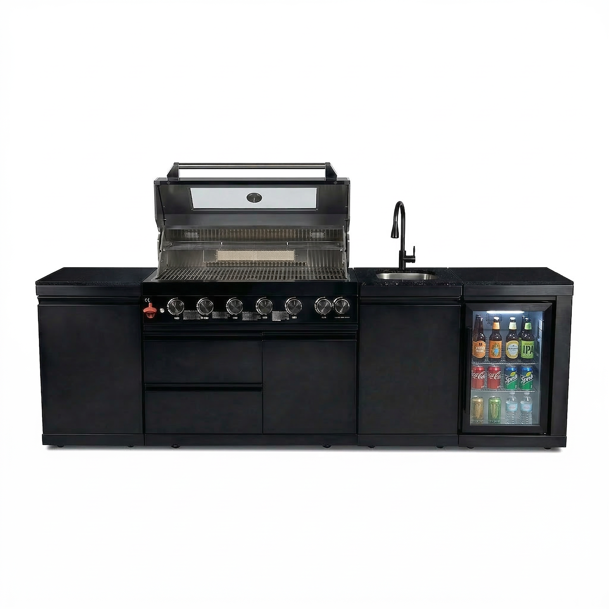 98" Stainless Steel Gas Outdoor Kitchen