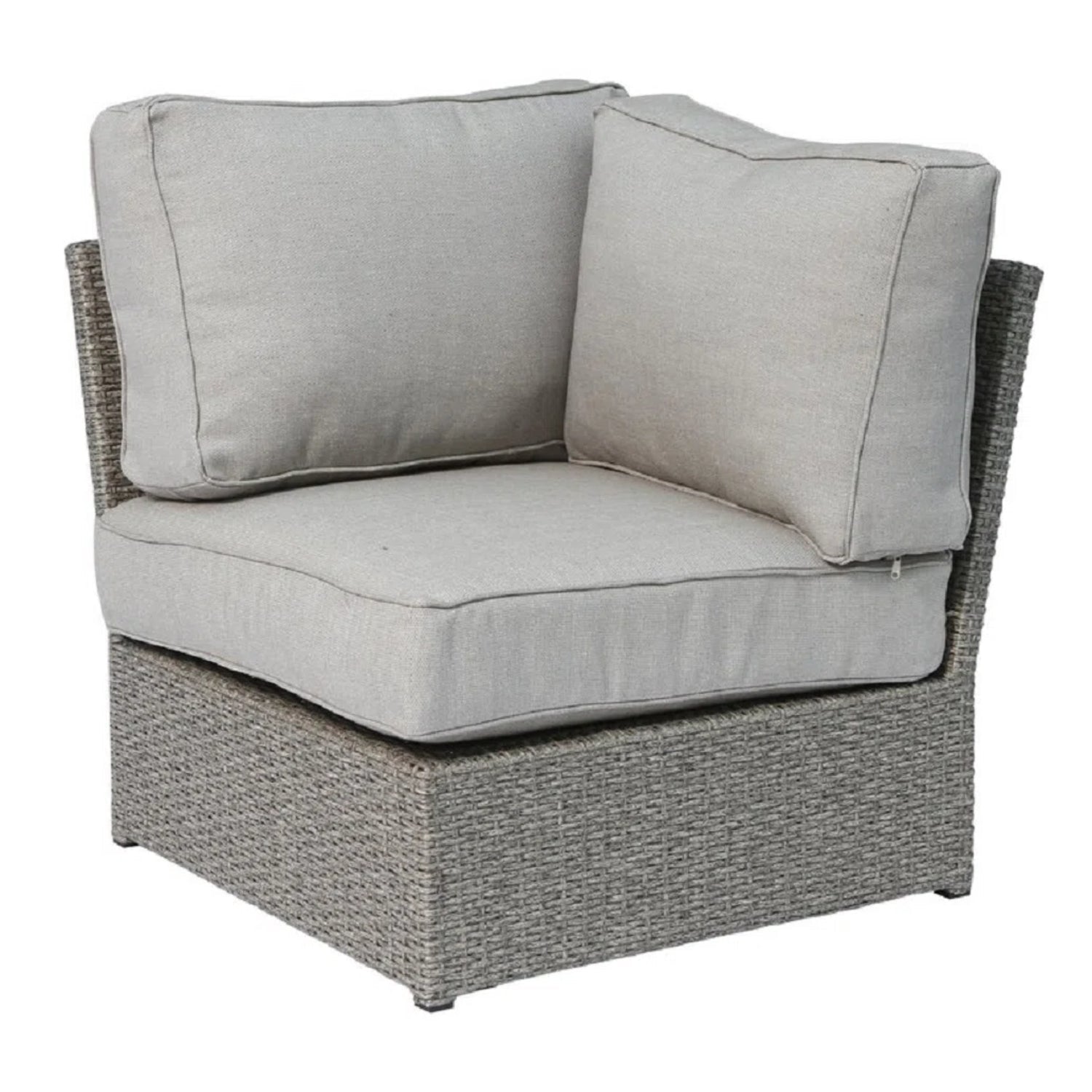Fully Assembled 6-Seat Patio Wicker Sectional with Cushions