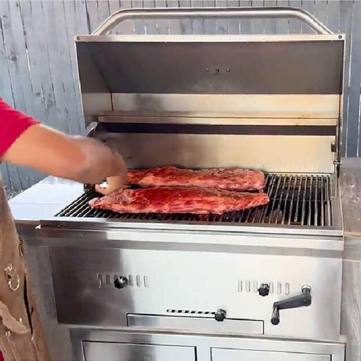 KoKoMo Grills 32-Inch Built-In Charcoal BBQ Grill — 304 Stainless Steel