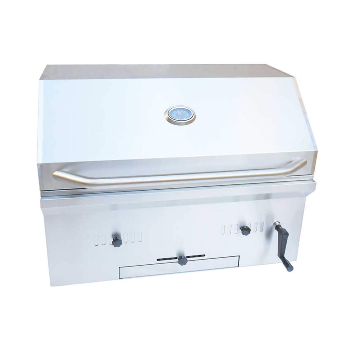 KoKoMo Grills 32-Inch Built-In Charcoal BBQ Grill — 304 Stainless Steel
