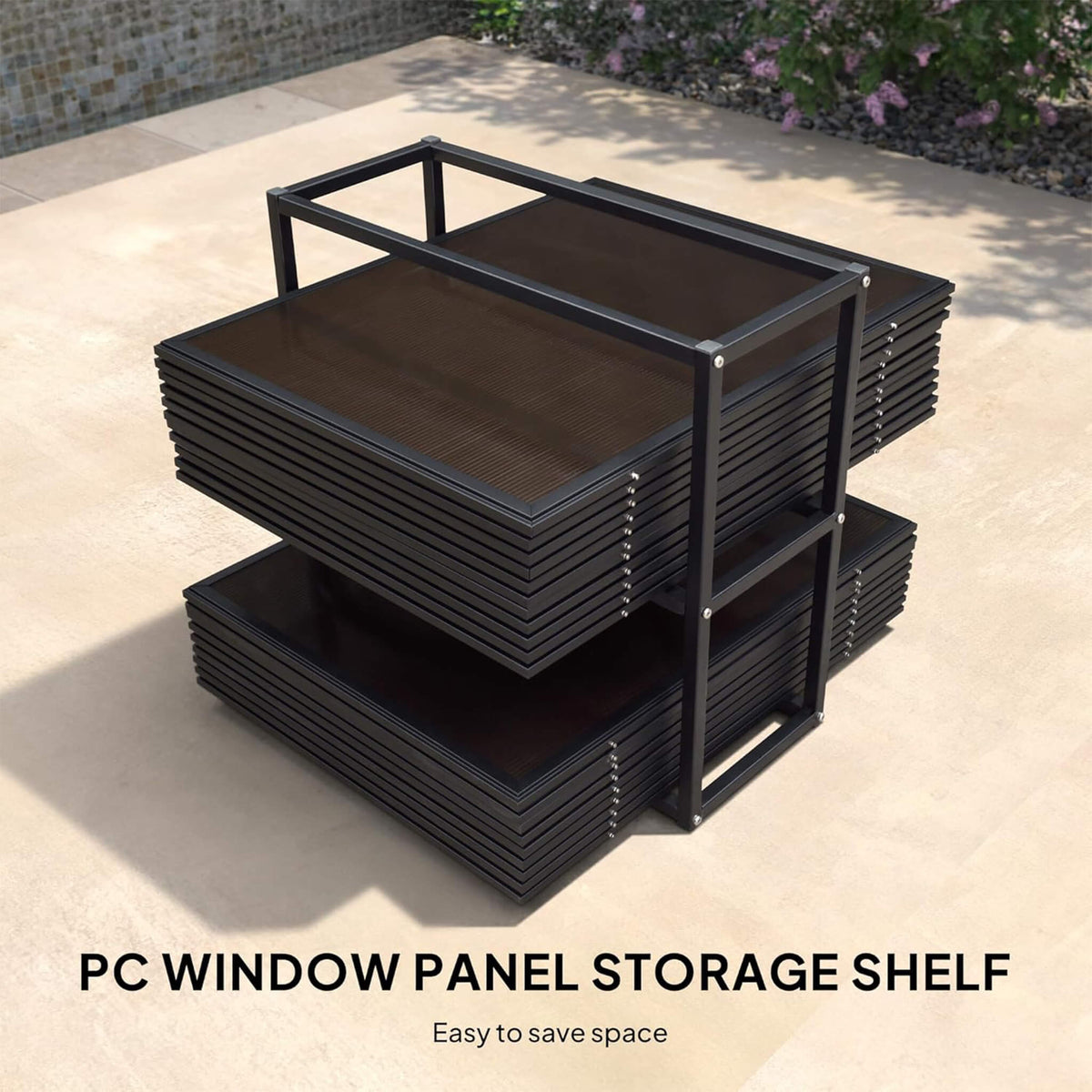 Premium Hardtop Double-Top Outdoor Patio Solarium Sunroom