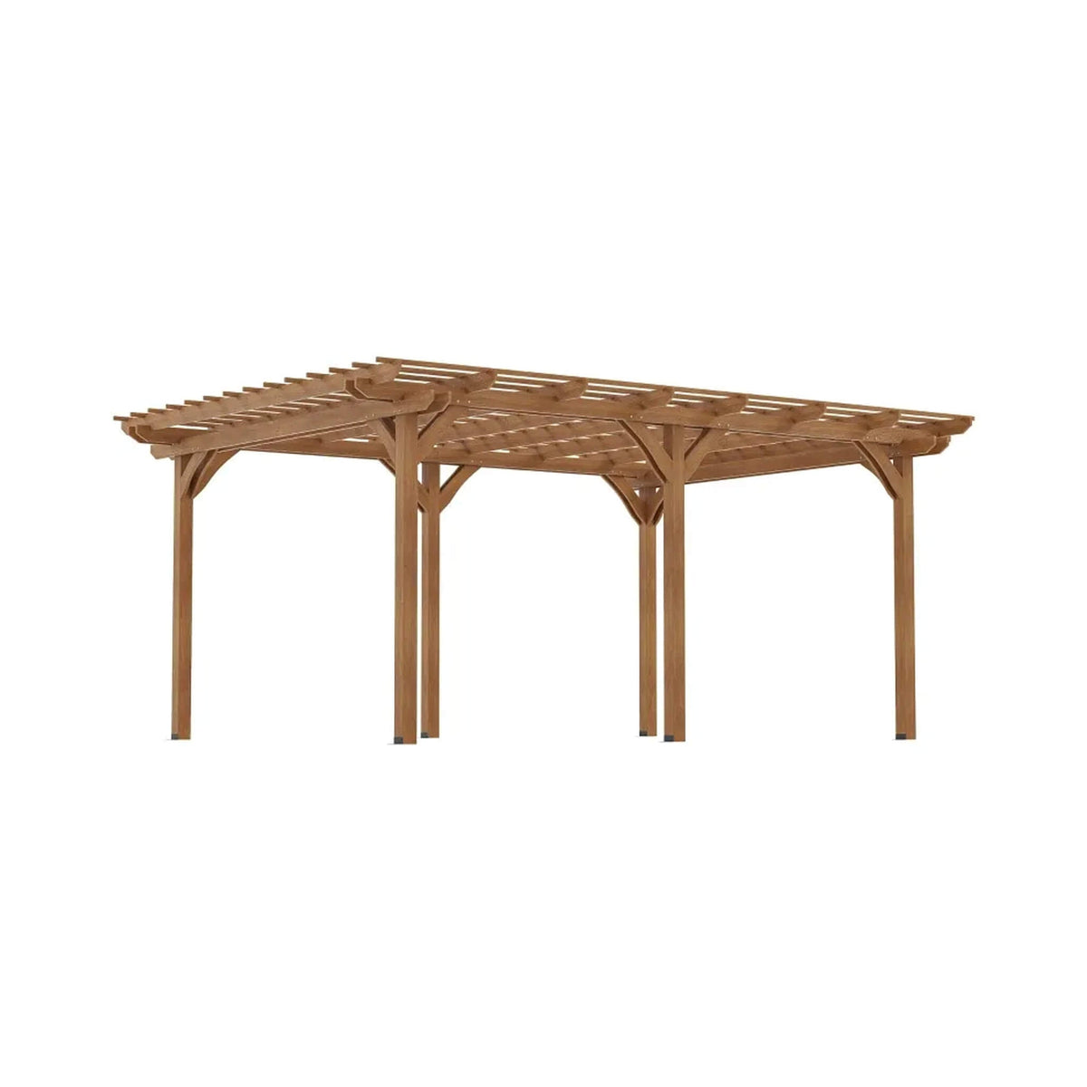 9x12ft Premium Outdoor Wooden Grape Trellis Pergola