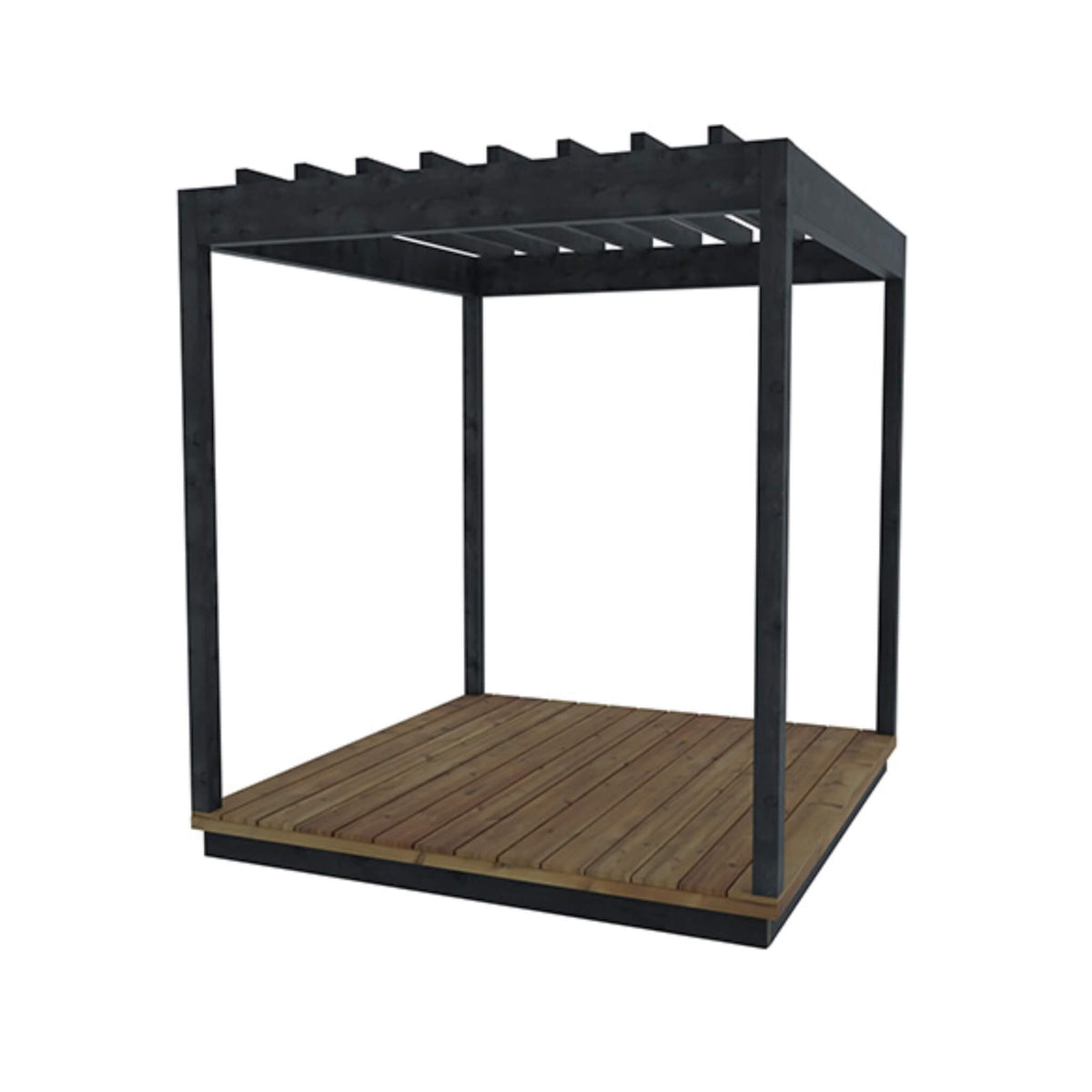 ThermaSol Nordic Misty Expandable Wood Pergola