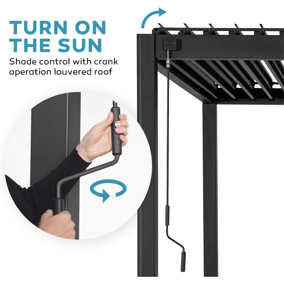 10x20ft Adjustable Louvered Pergola with Screens & Built-In Drainage