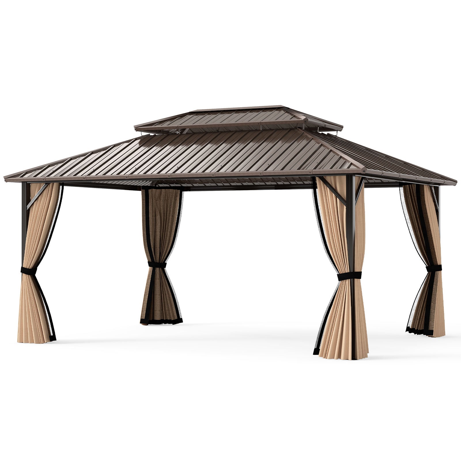 Double-Roof Galvanized Metal Gazebo