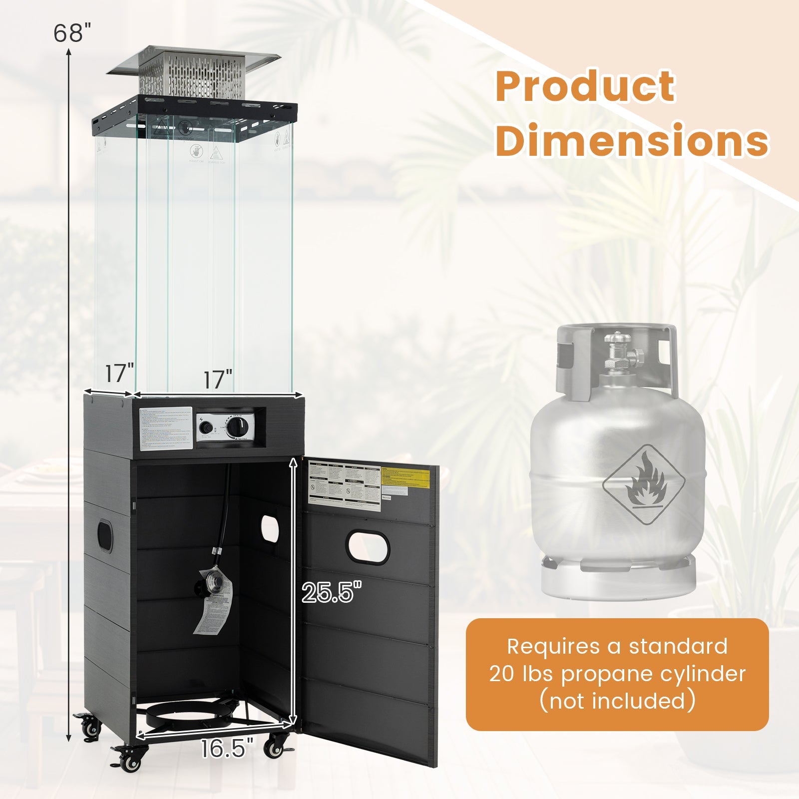 DirectDeals 40,000 BTU Propane Patio Heater