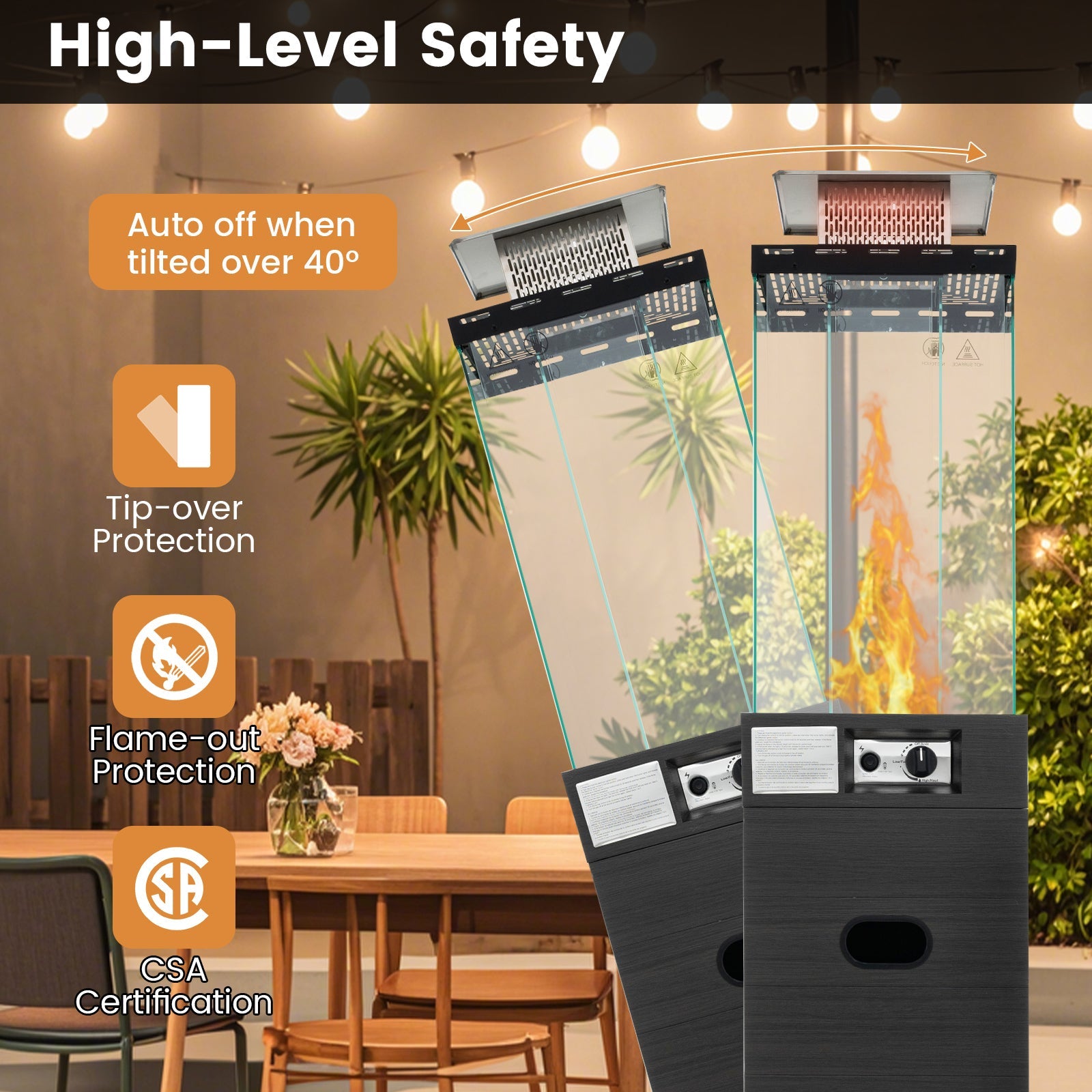 DirectDeals 40,000 BTU Propane Patio Heater