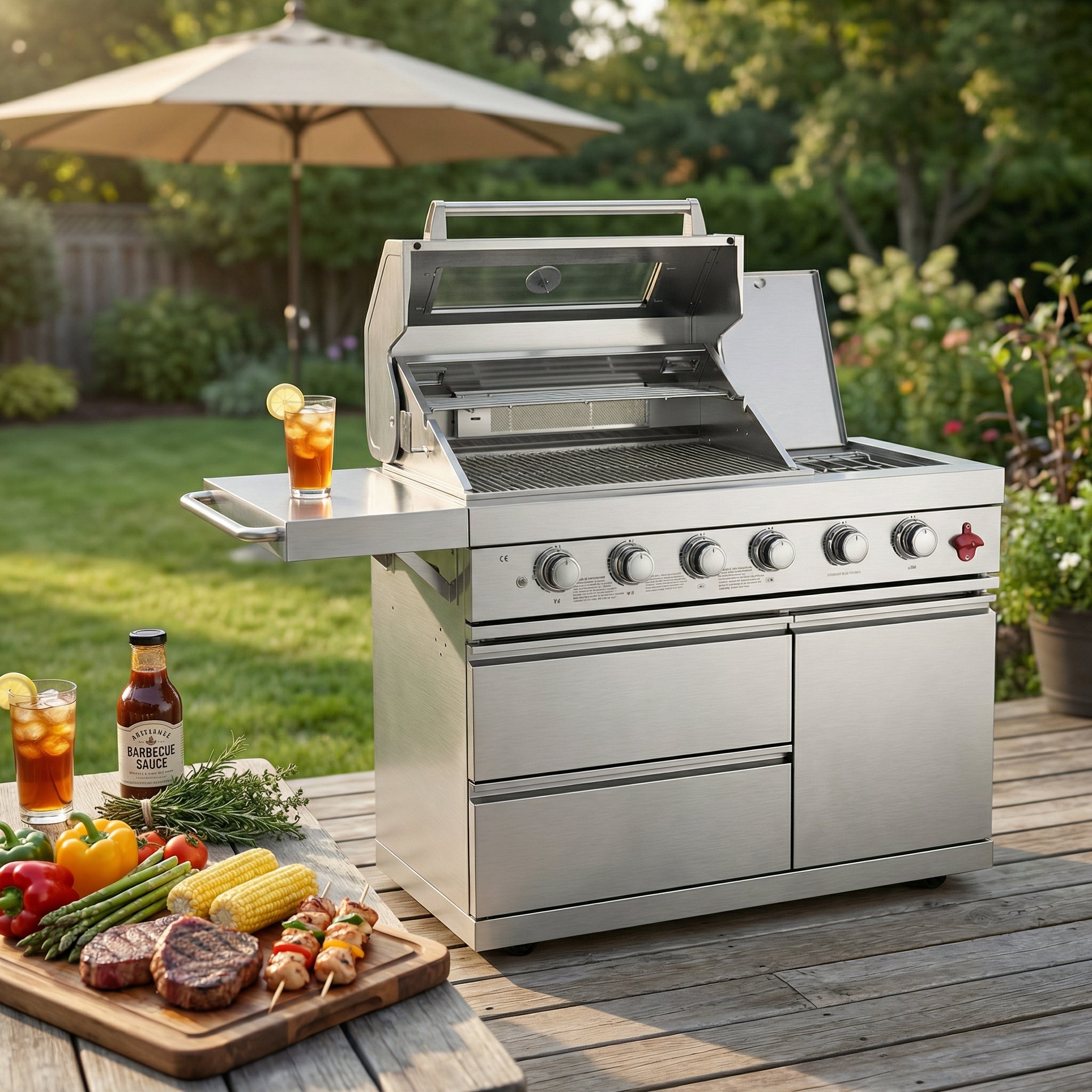 6-Burner SS304 Stainless Steel Outdoor Gas Grill
