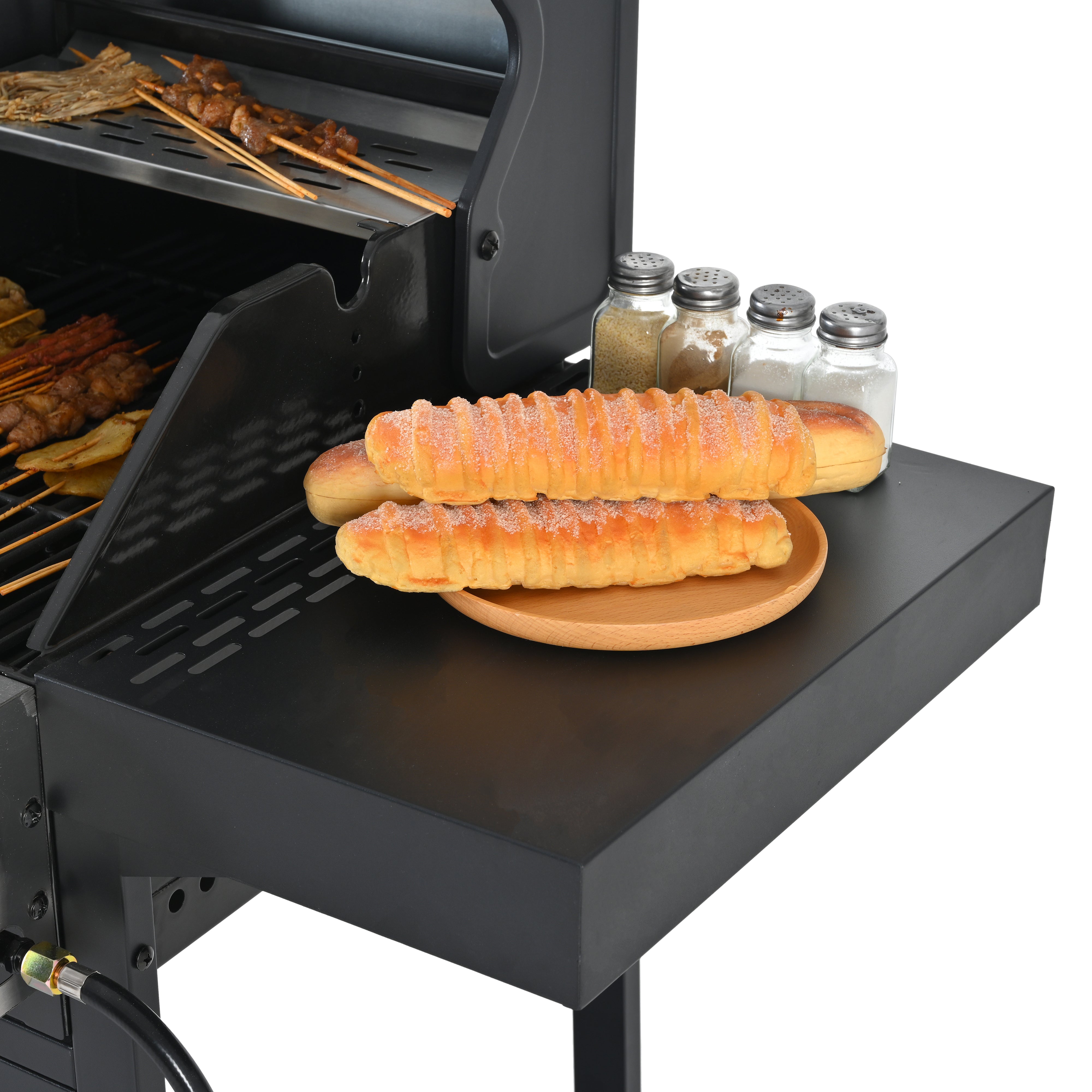 2+2 Multi-Function Gas Grill and Griddle Combo with Cover