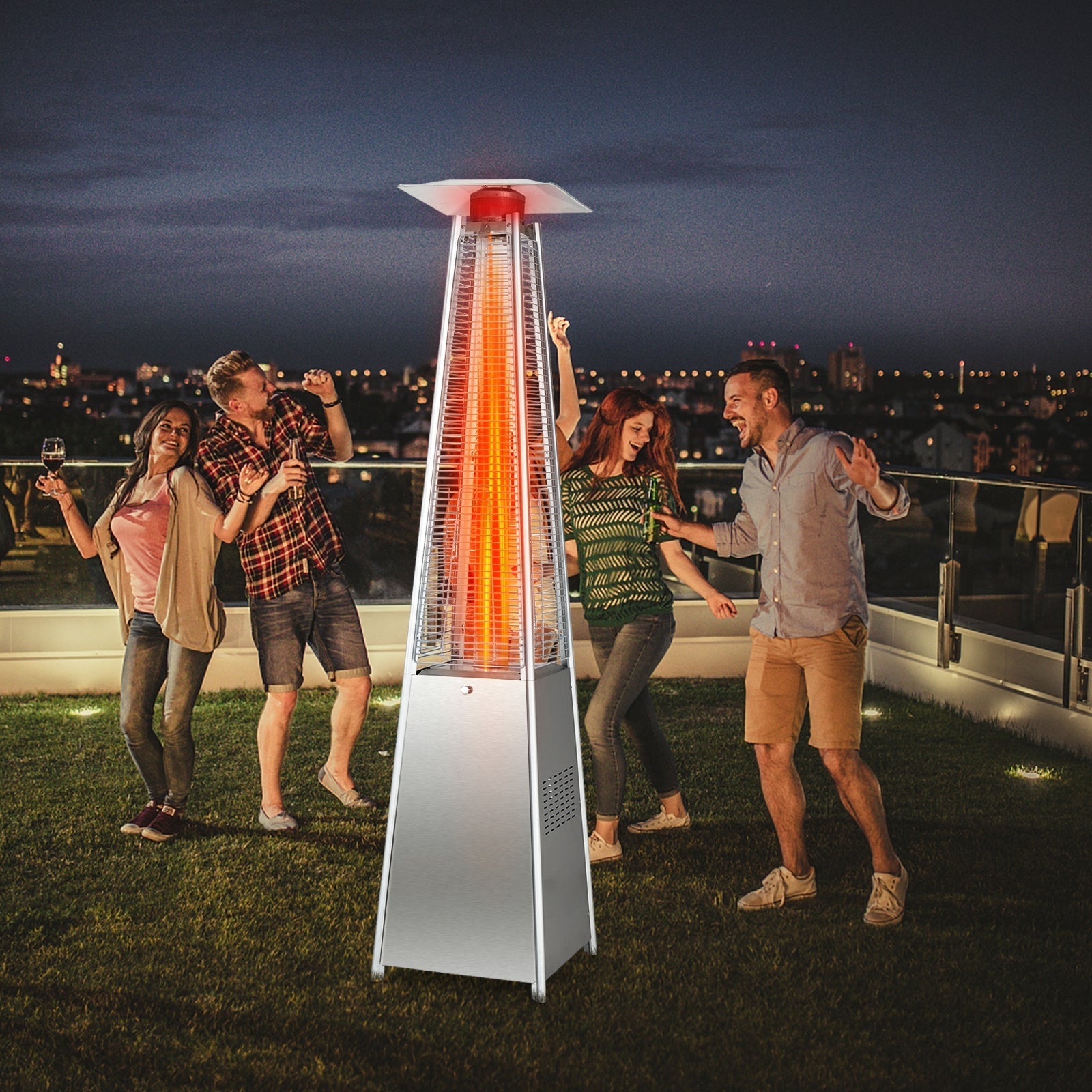 DirectDeals 42,000 BTU Pyramid Patio Heater