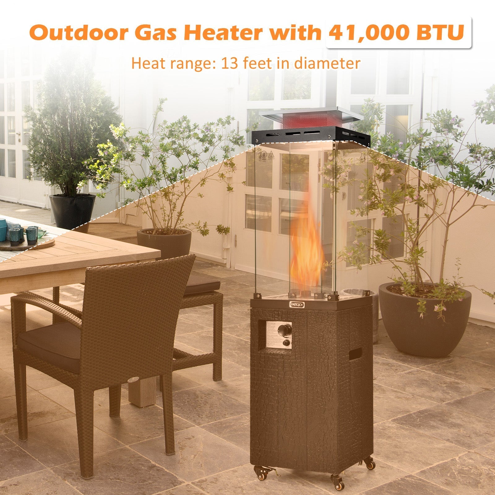41,000 BTU Propane Patio Heater
