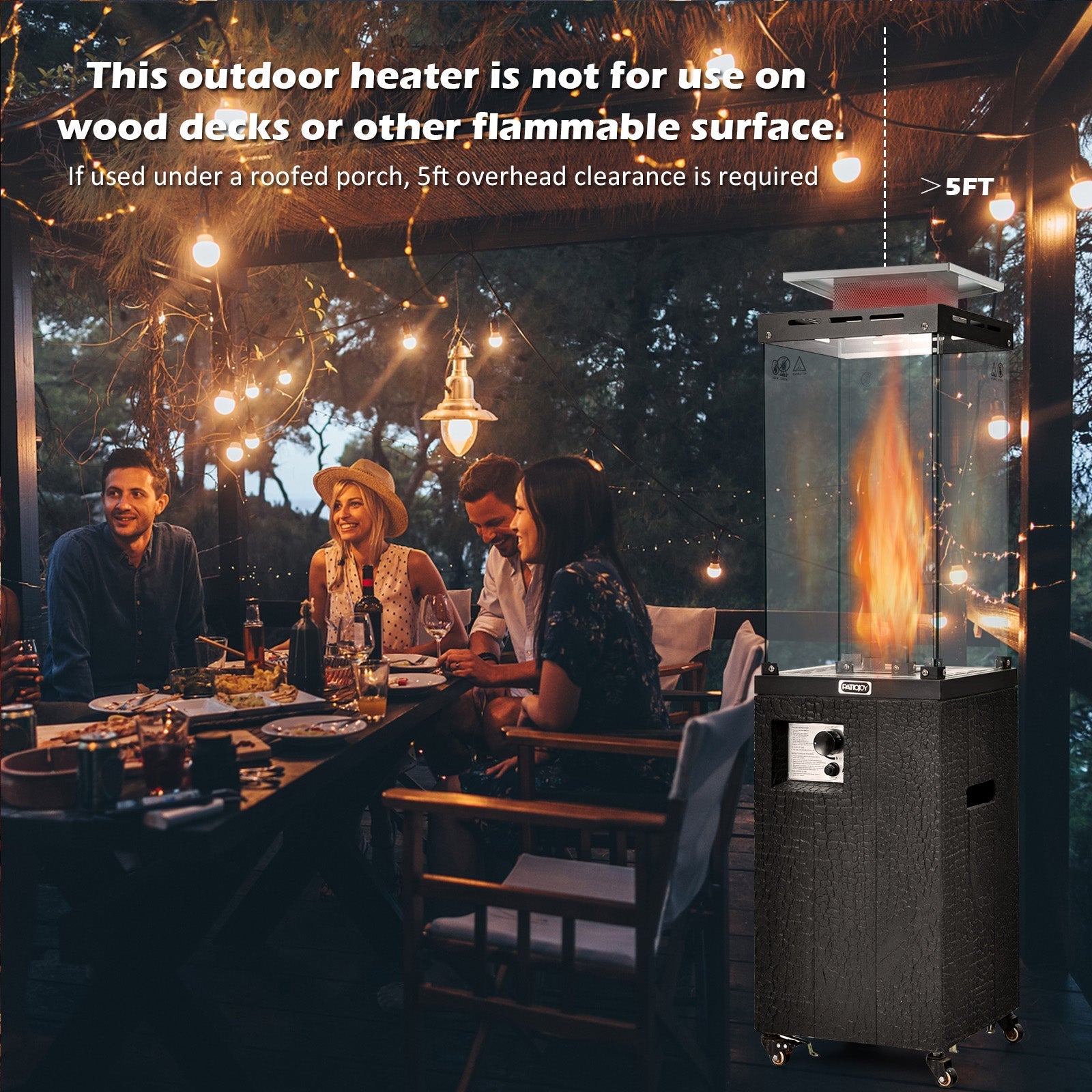 41,000 BTU Propane Patio Heater