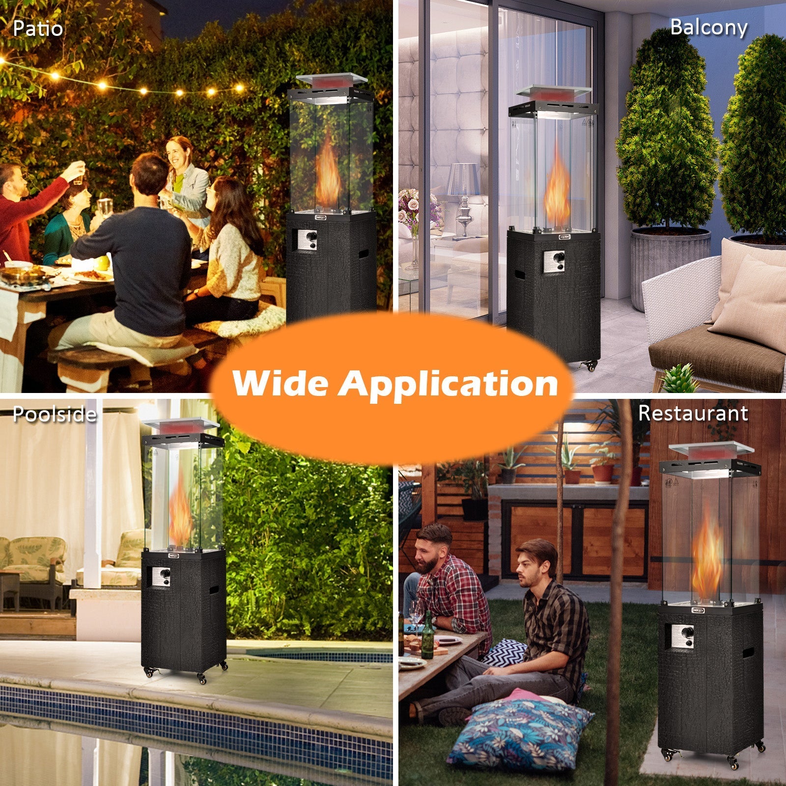 41,000 BTU Propane Patio Heater