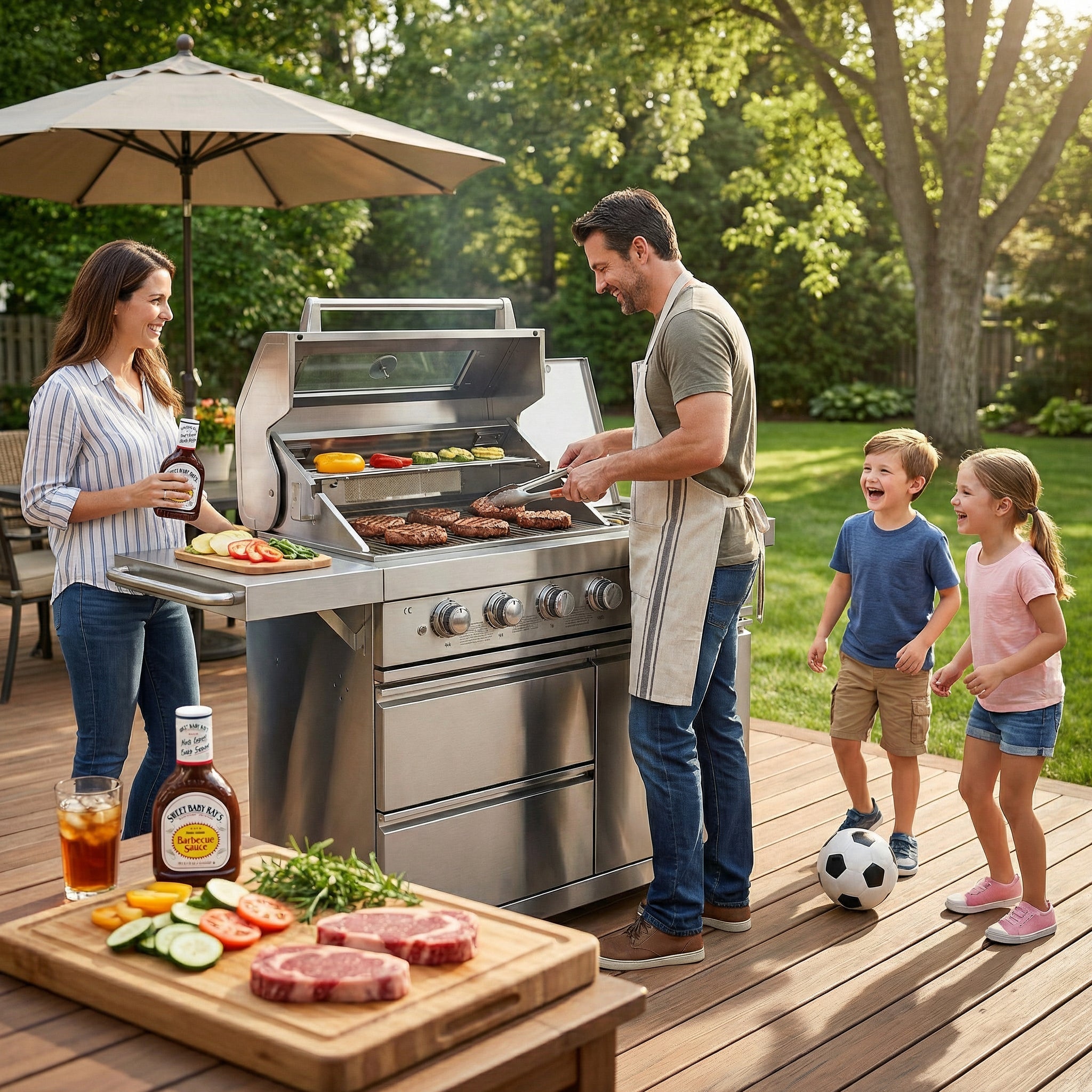 6-Burner SS304 Stainless Steel Outdoor Gas Grill