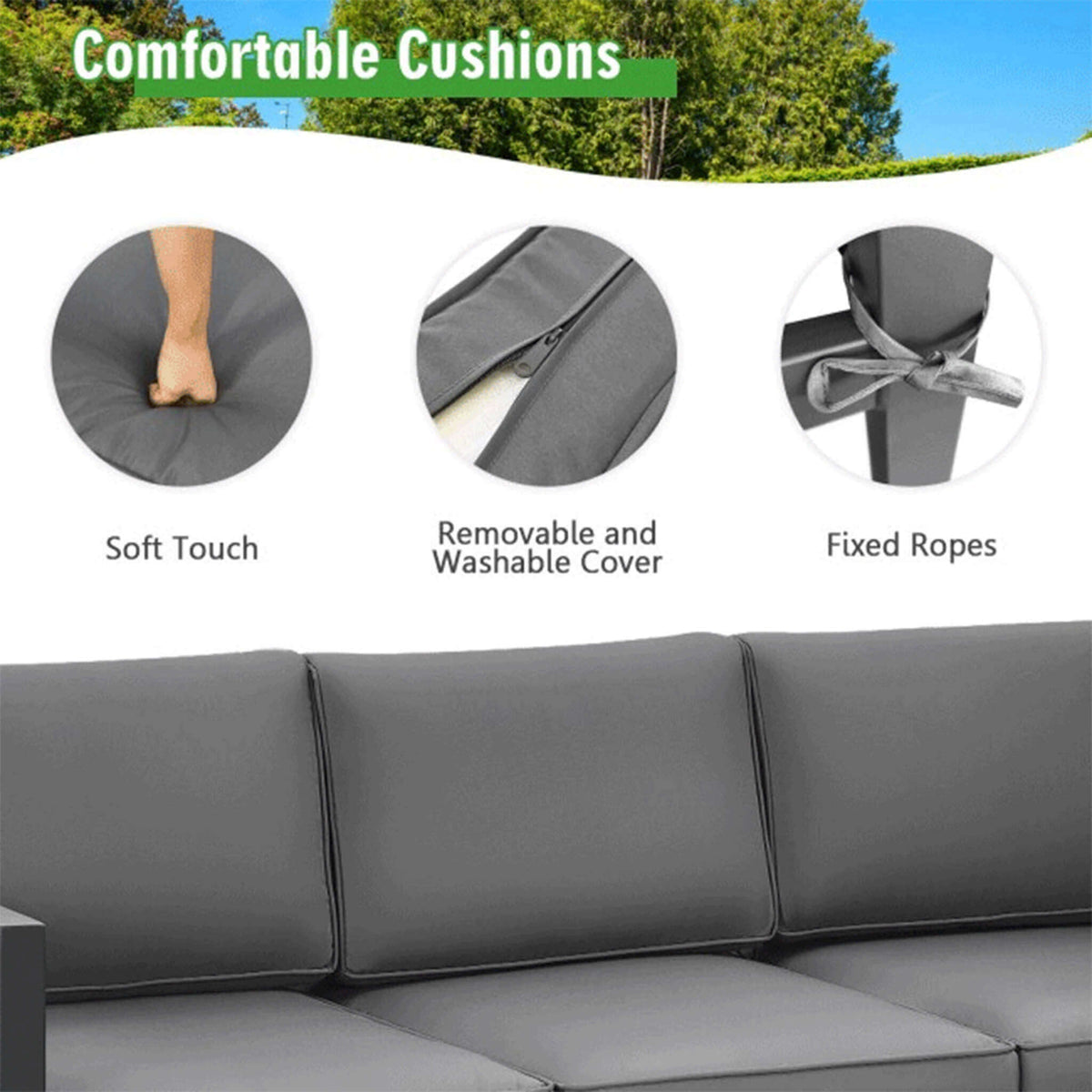 4-Piece Outdoor Patio Furniture Set for Backyard & Poolside