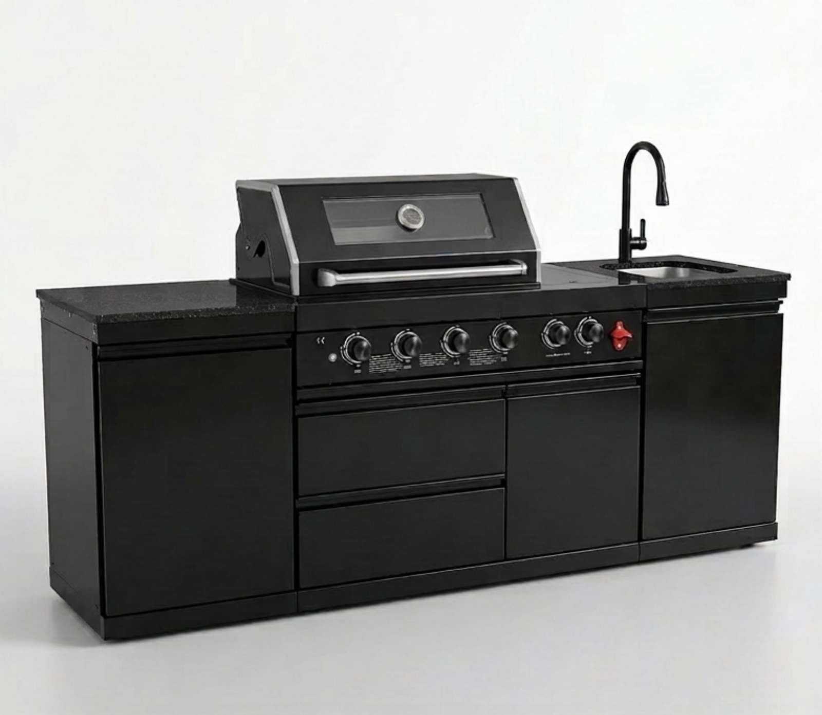 Title 84.7" Stainless Steel Outdoor Kitchen Grill