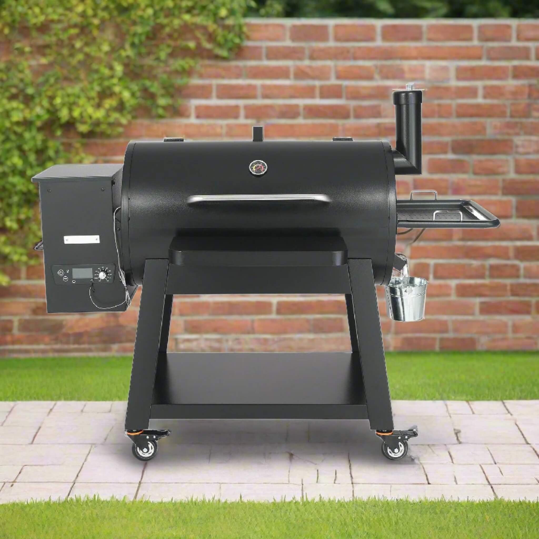 Saksby 62" Heavy Duty Portable Wood Pellet BBQ Grill with Cart
