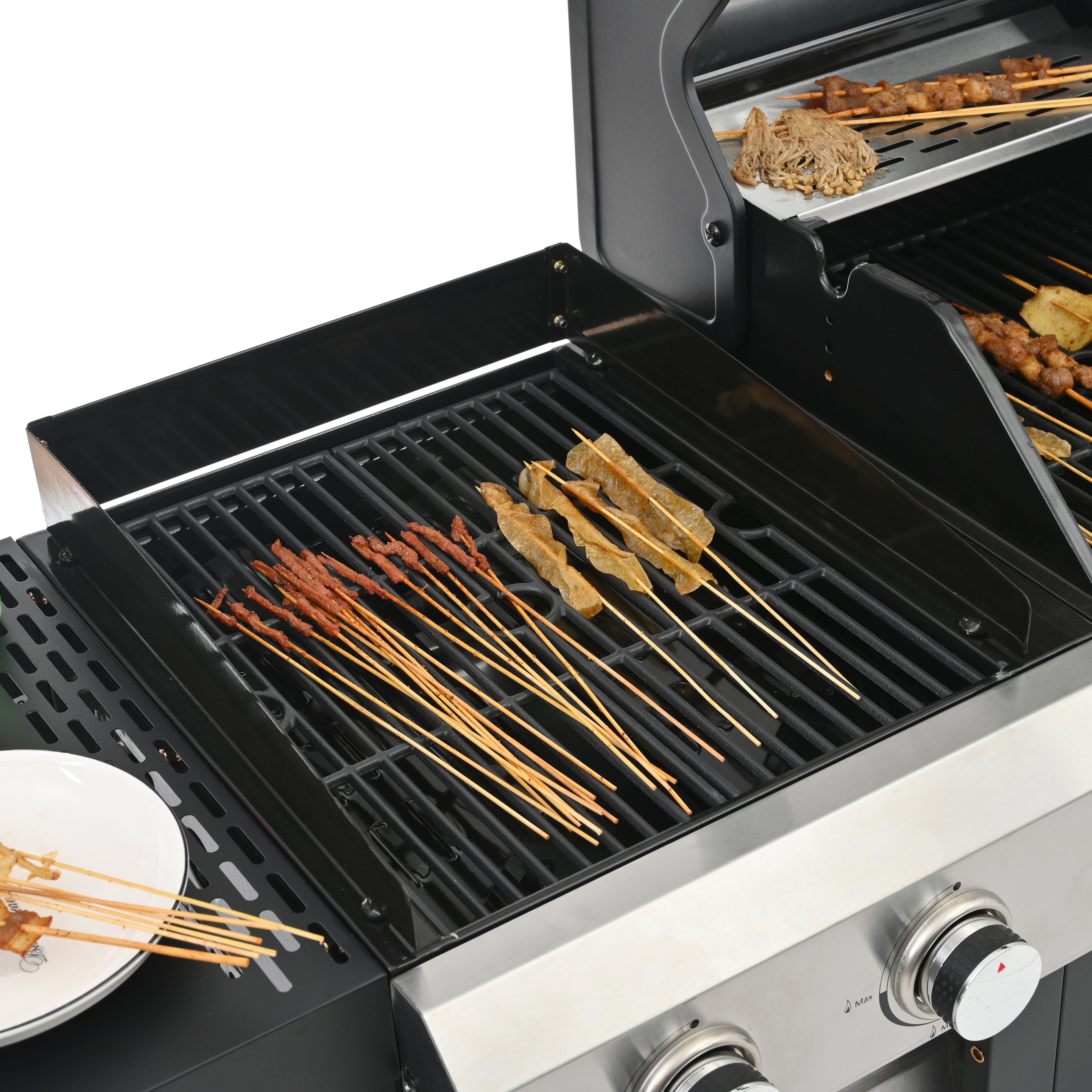 2+2 Multi-Function Gas Grill and Griddle Combo with Cover