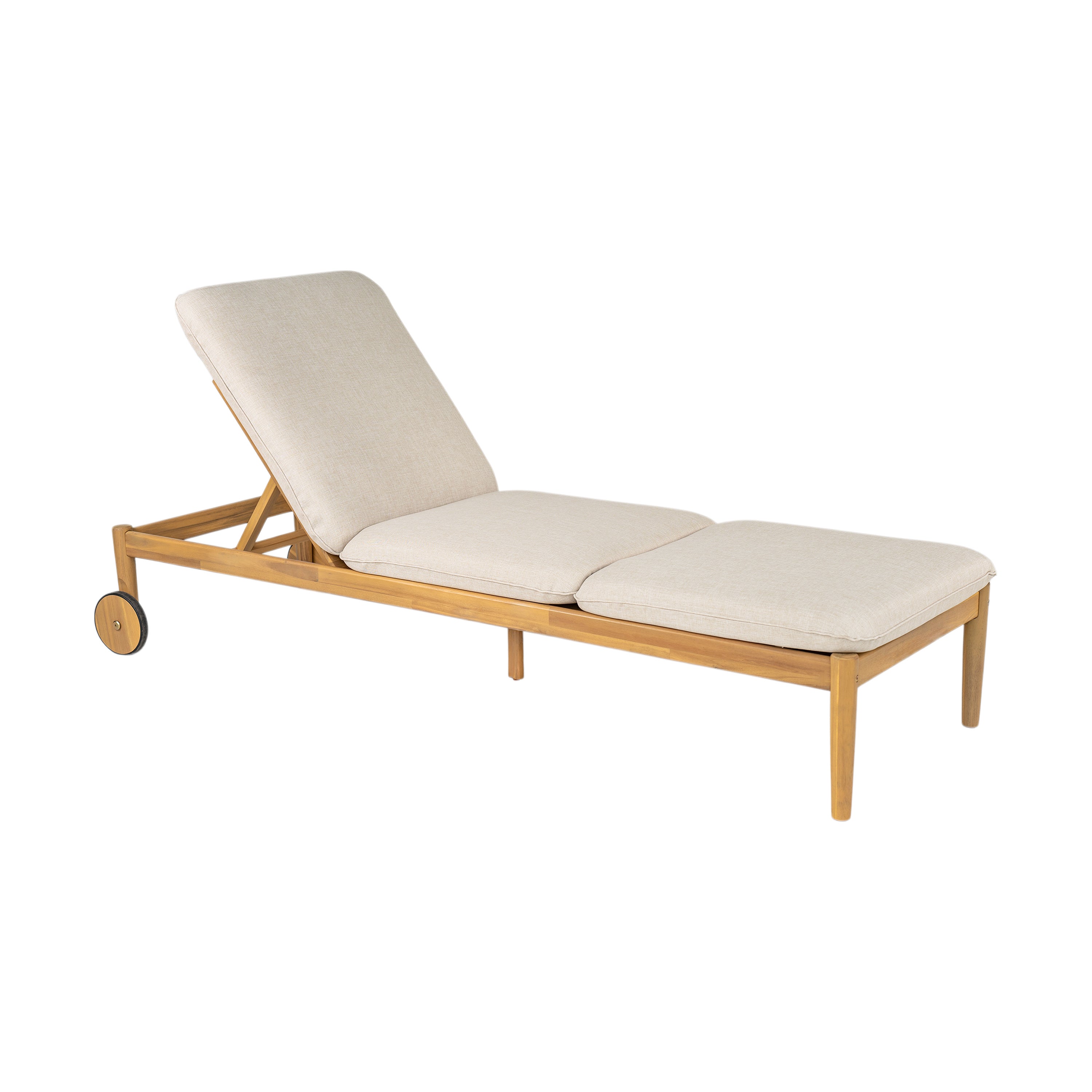 Riviera Acacia Wood Outdoor Chaise Lounge (Set of 2)
