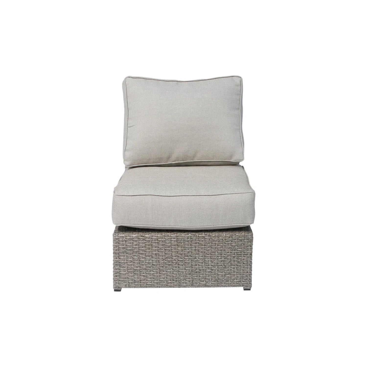 4-Piece HDPE Wicker Outdoor Seating Group