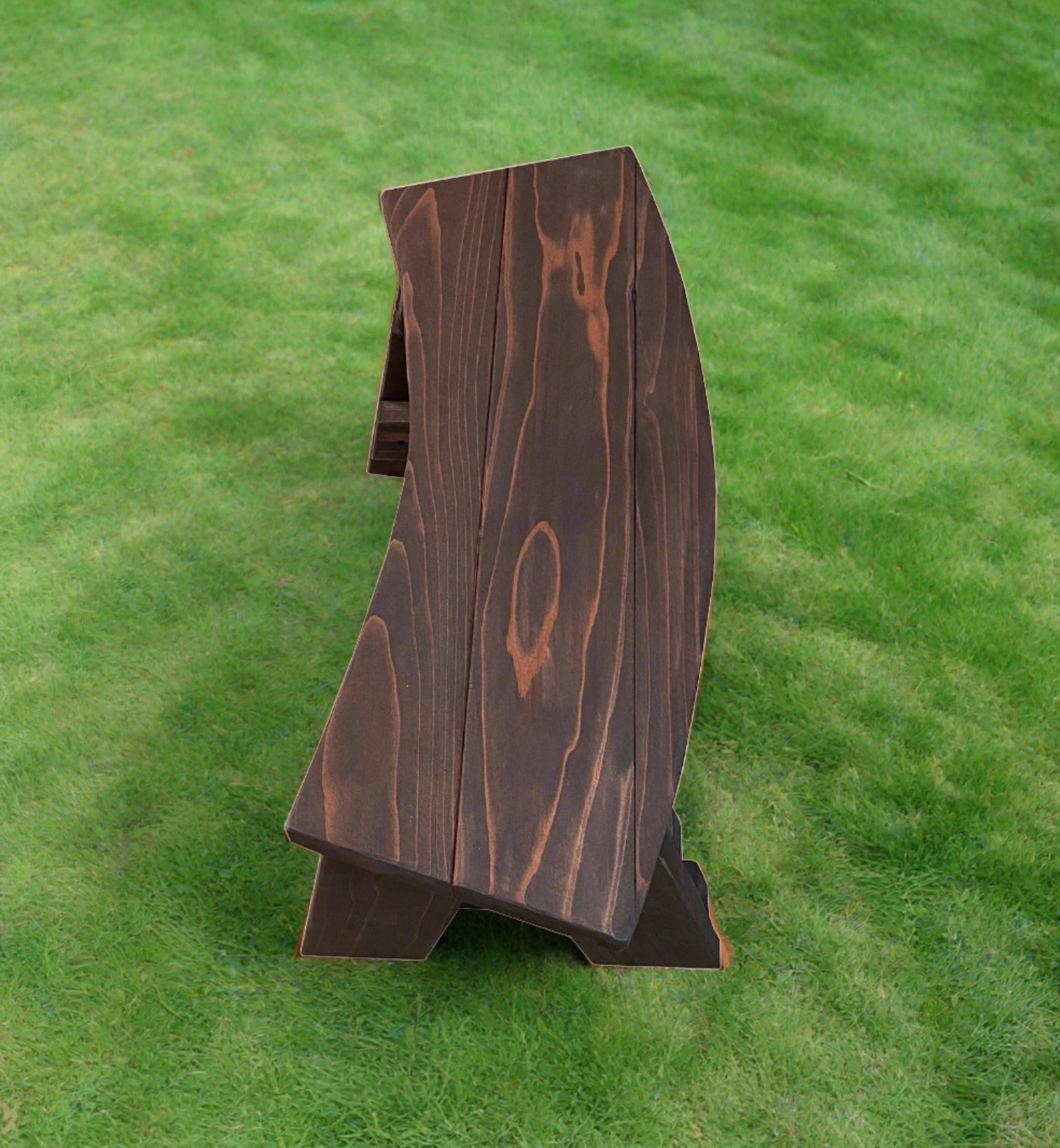 Best Redwood Curved Picnic Bench