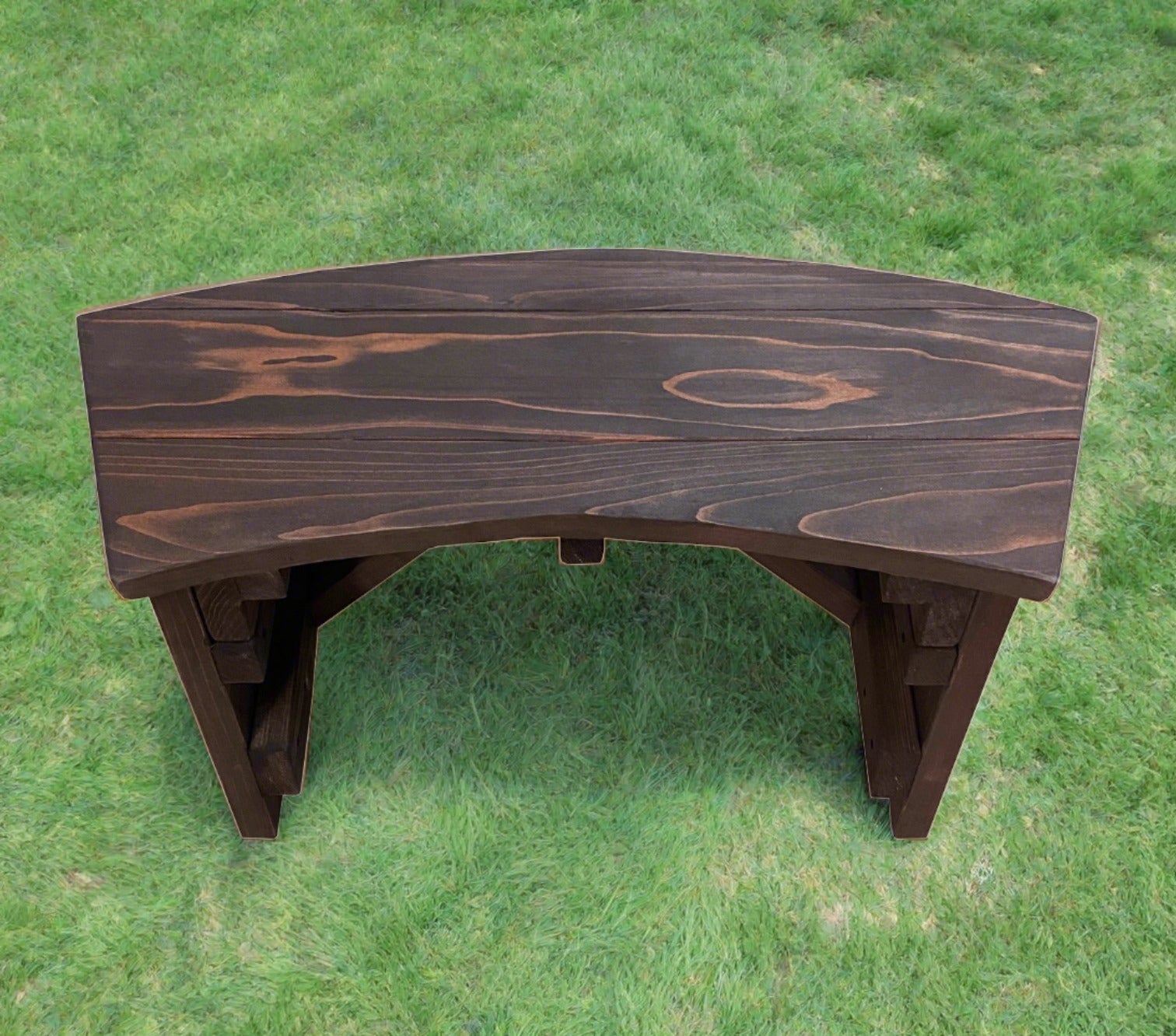 Best Redwood Curved Picnic Bench