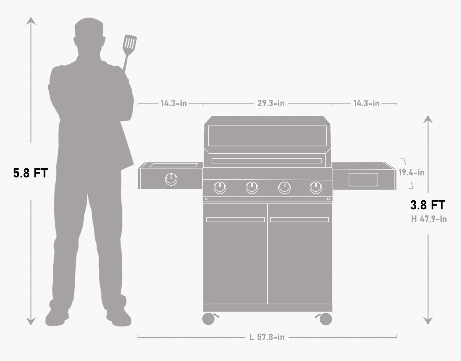 Clearview Eminence 405 60,000 BTU Gas Grill