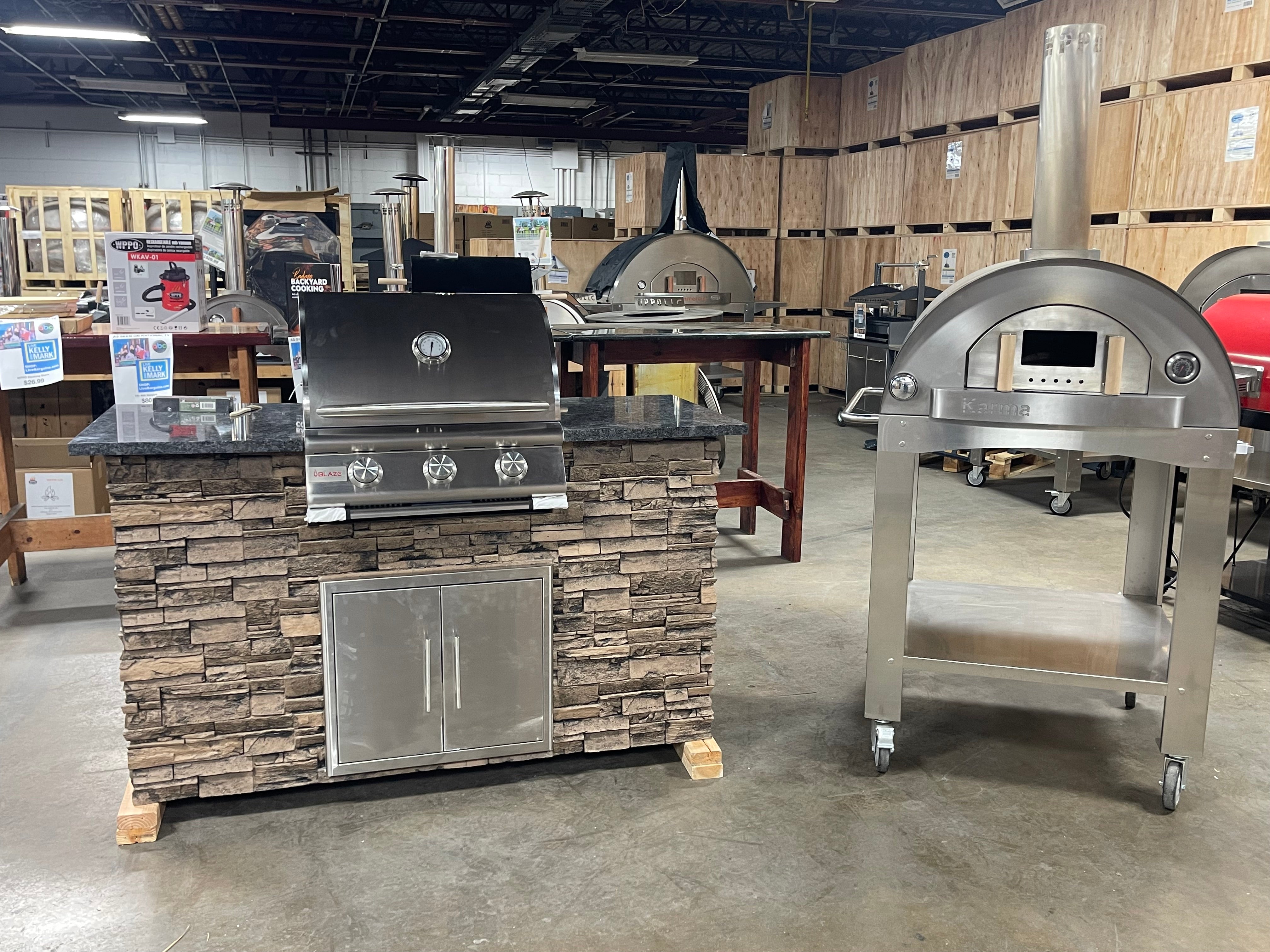 5' WPPO Outdoor Kitchen Island with Blaze Grill