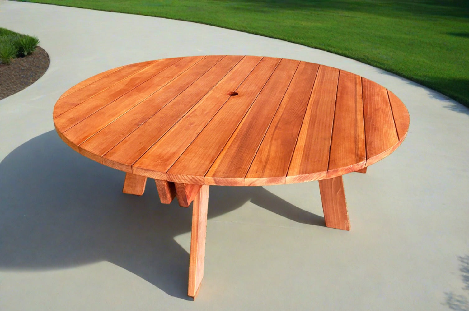 Best Redwood Round Picnic Table