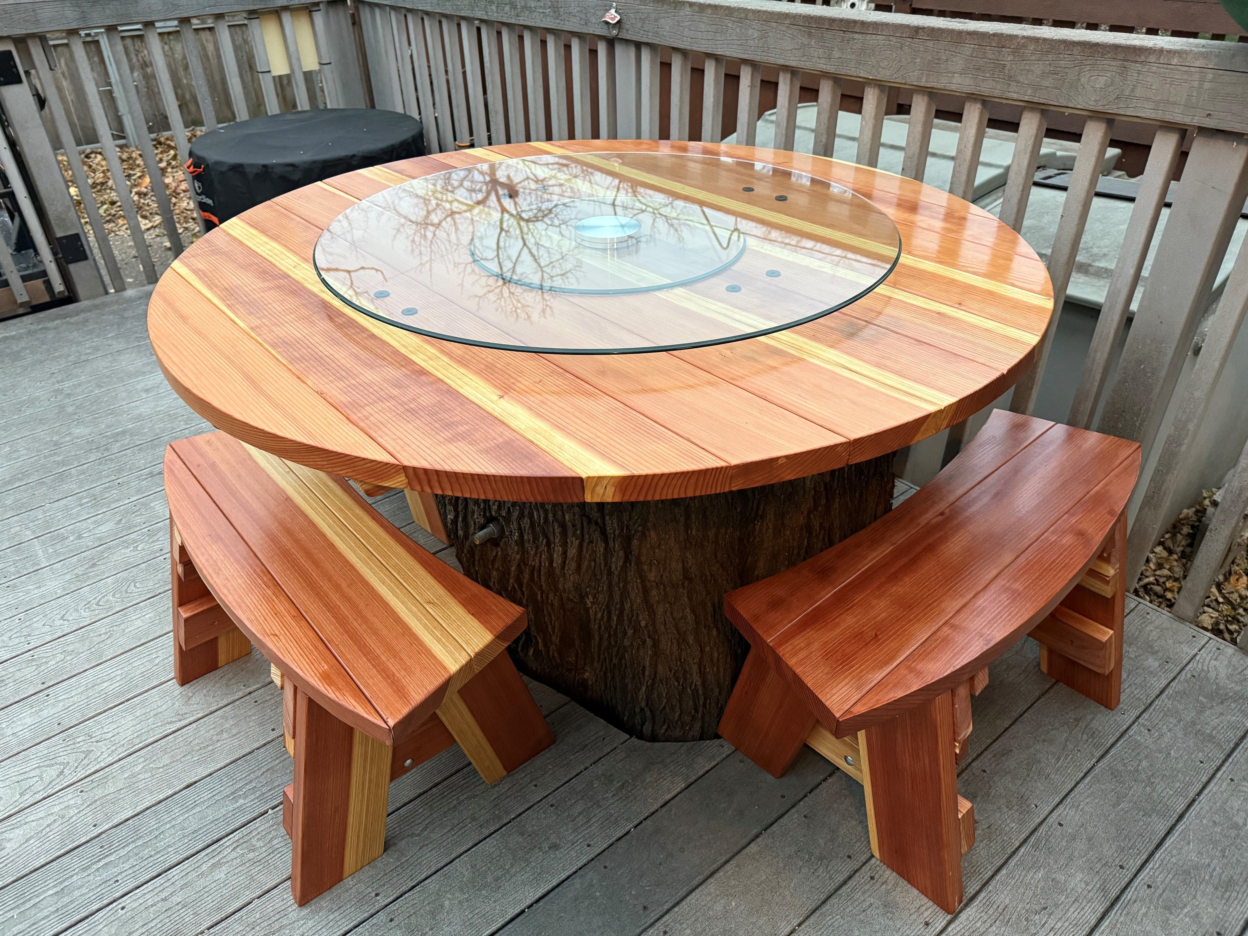 Best Redwood Round Picnic Table