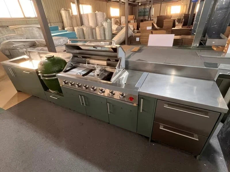 Custom Stainless Steel Outdoor Kitchen Cabinets (Model SC-Z)