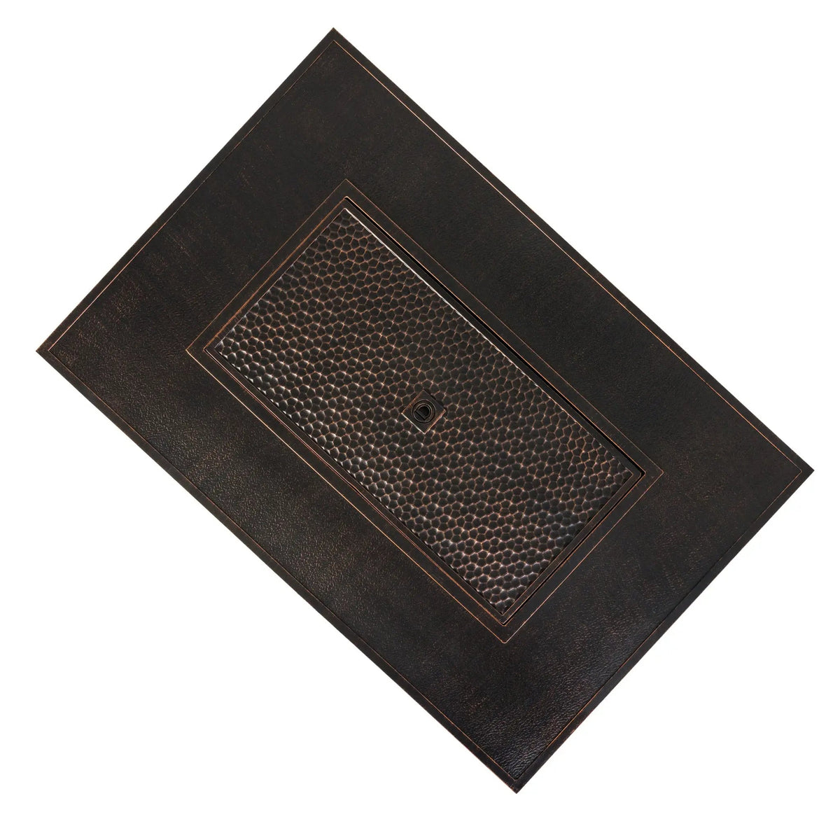 Weyland Rectangle Aluminum Gas Fire Pit Table — 55,000 BTU