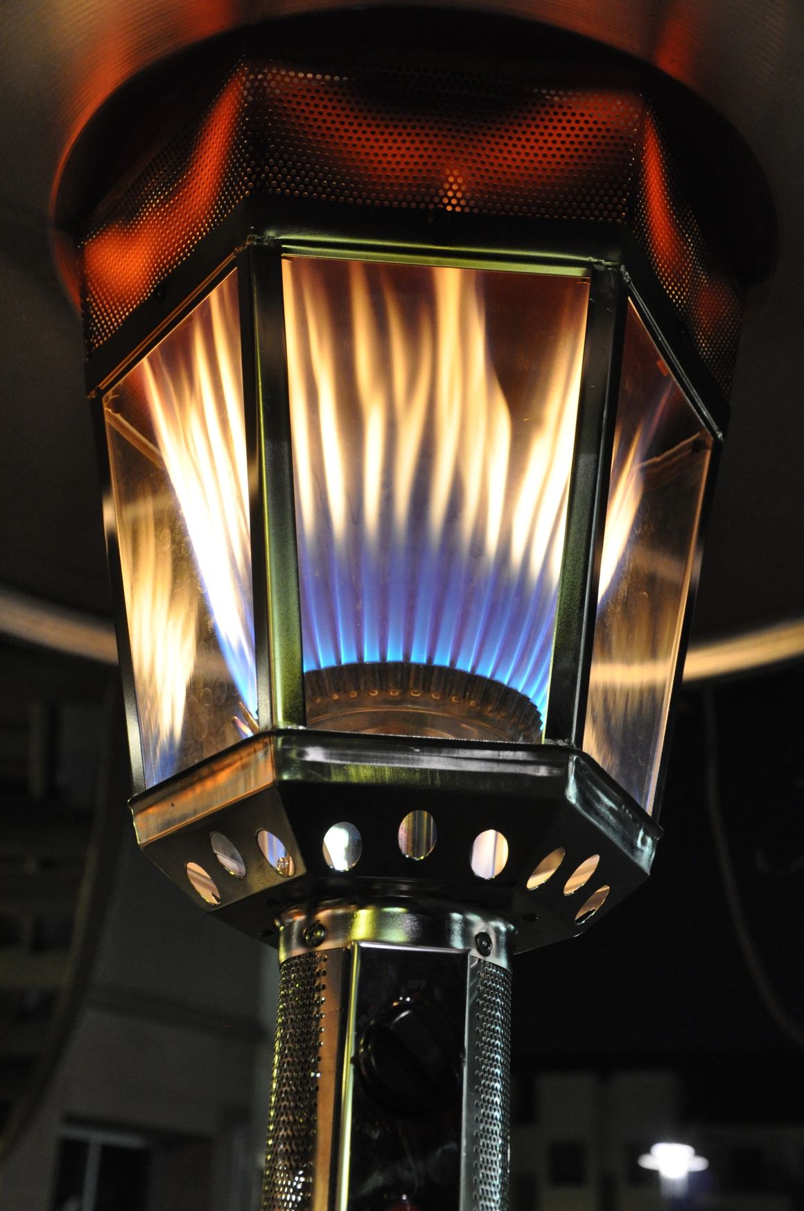 96" Real Flame Propane Patio Heater - Antique Bronze Finish (40,000 BTU)