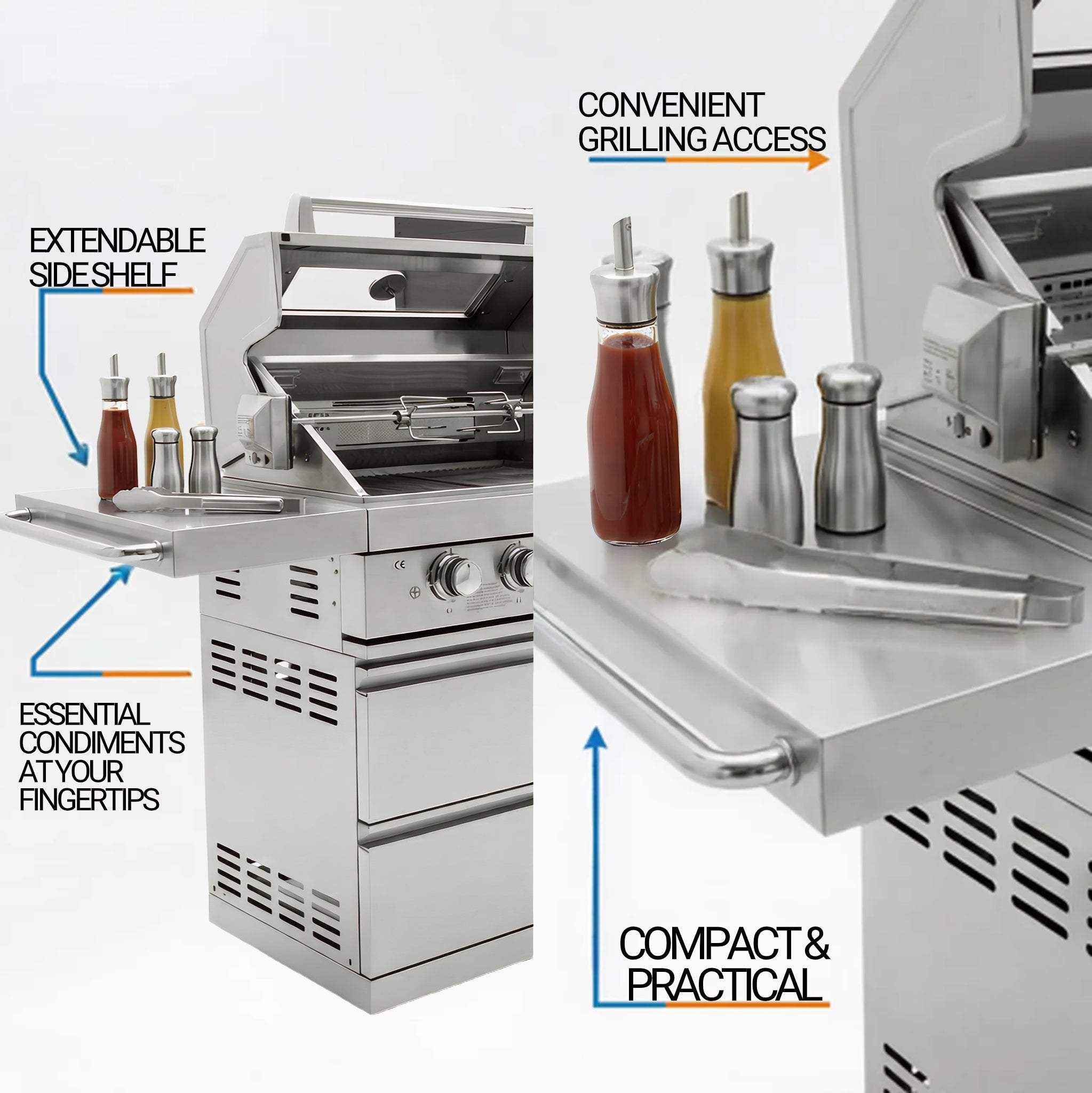 6-Burner SS304 Stainless Steel Outdoor Gas Grill
