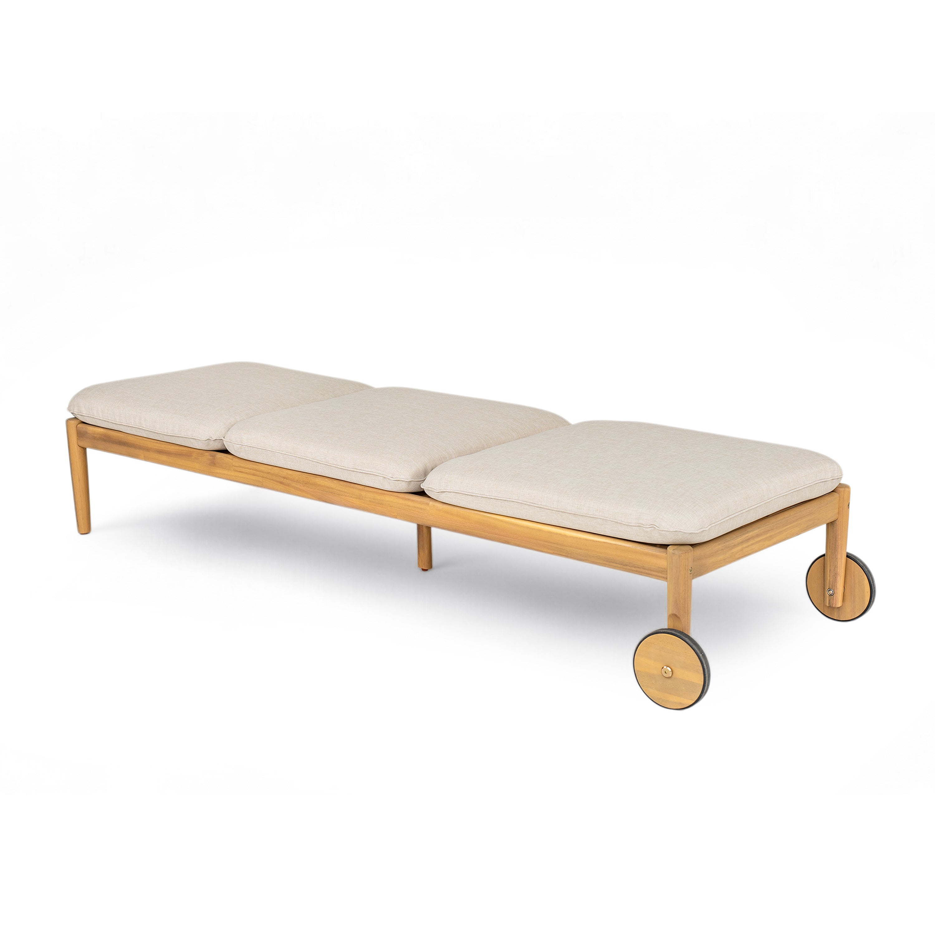 Riviera Acacia Wood Outdoor Chaise Lounge (Set of 2)
