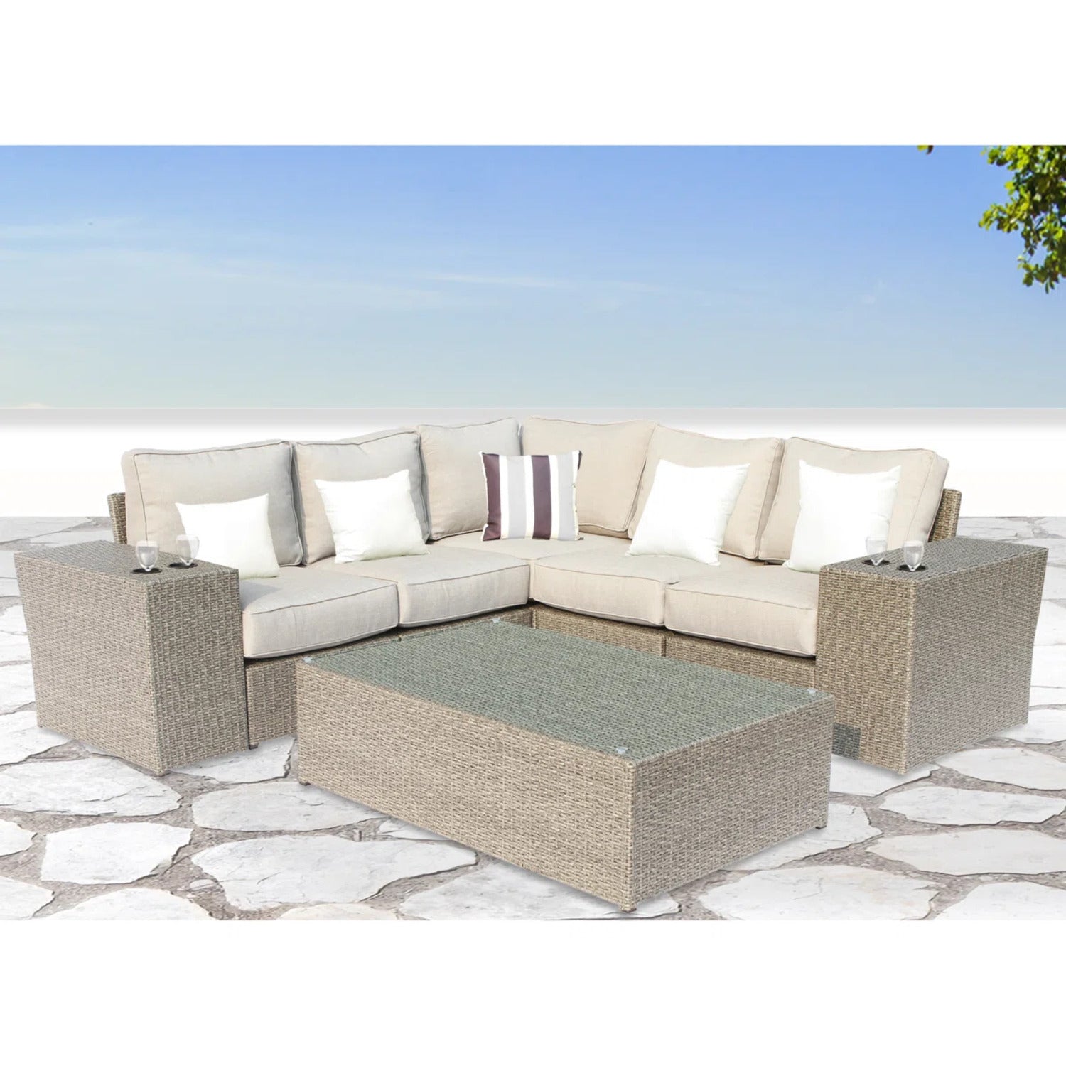 8-Piece Modular Outdoor Sectional Set