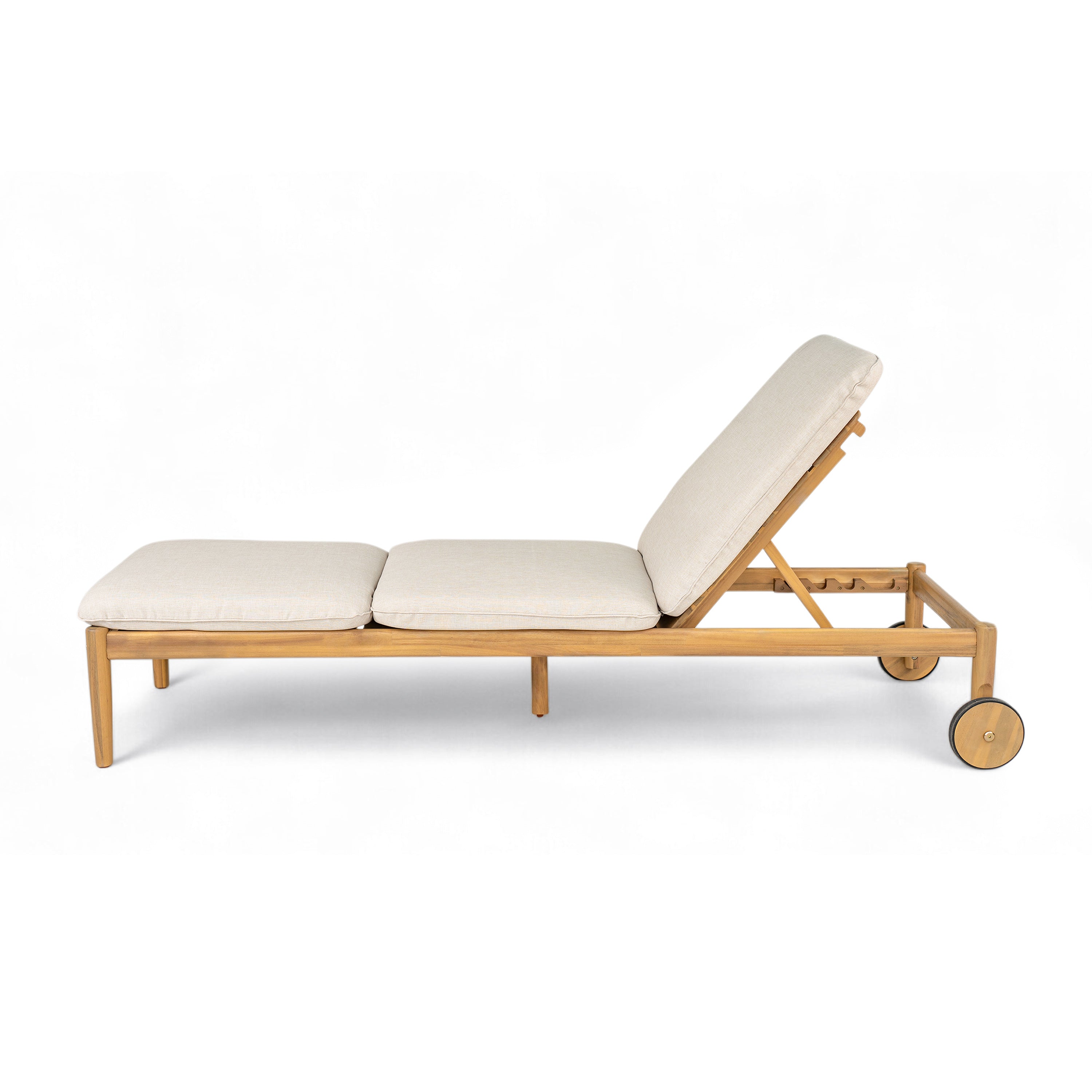 Riviera Acacia Wood Outdoor Chaise Lounge (Set of 2)