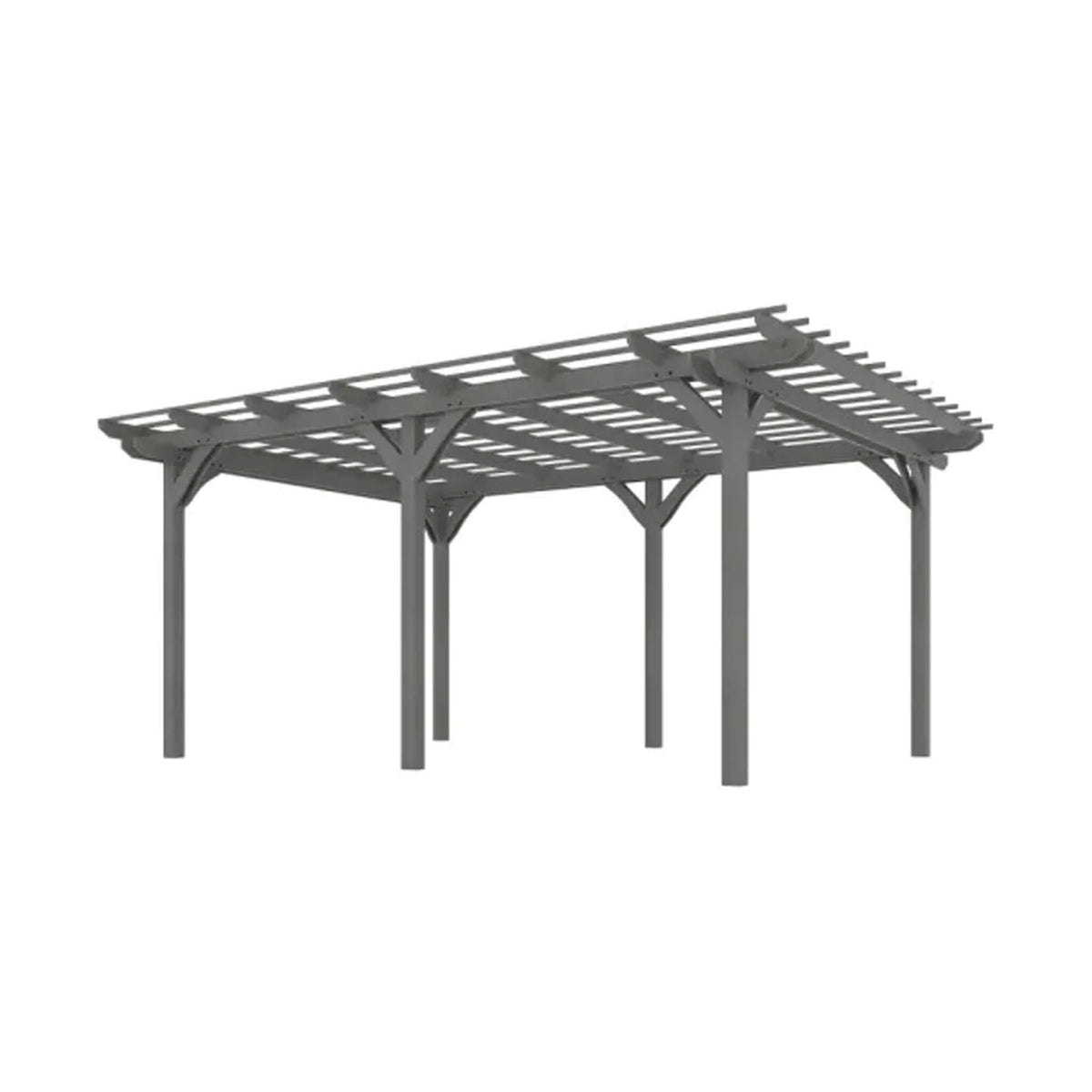 9x12ft Premium Outdoor Wooden Grape Trellis Pergola